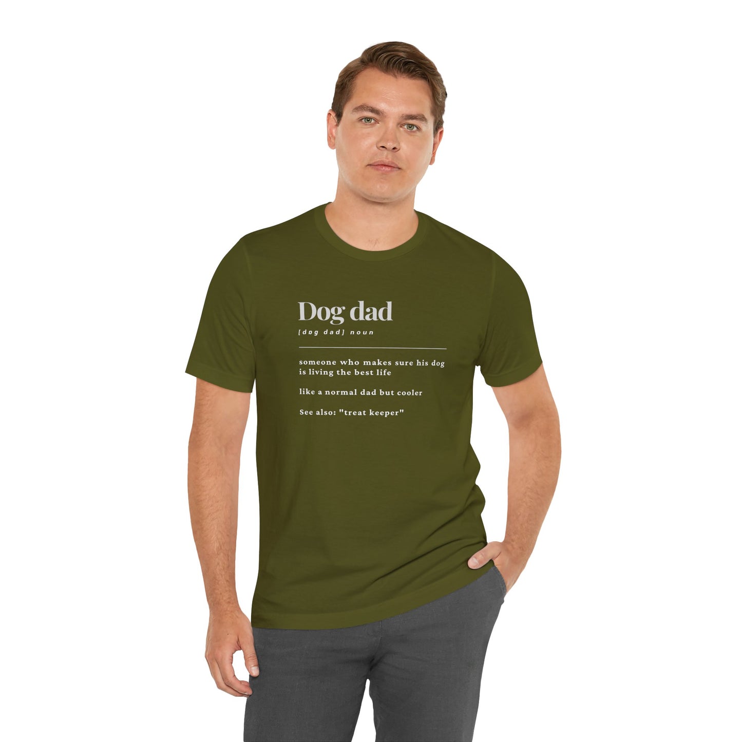 Dog dad definition Unisex Jersey Short Sleeve Tee