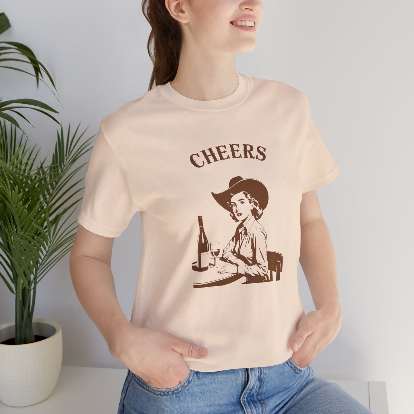 Cheers cowgirl Unisex Jersey Short Sleeve Tee