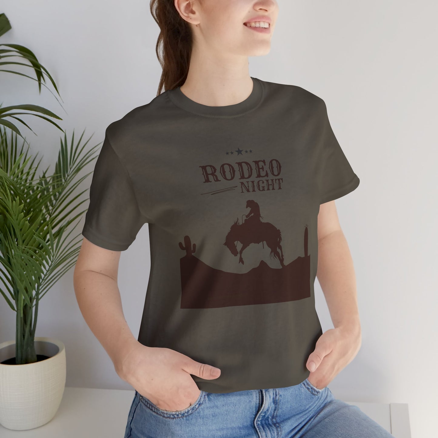 Rodeo Night Unisex Jersey Short Sleeve Tee