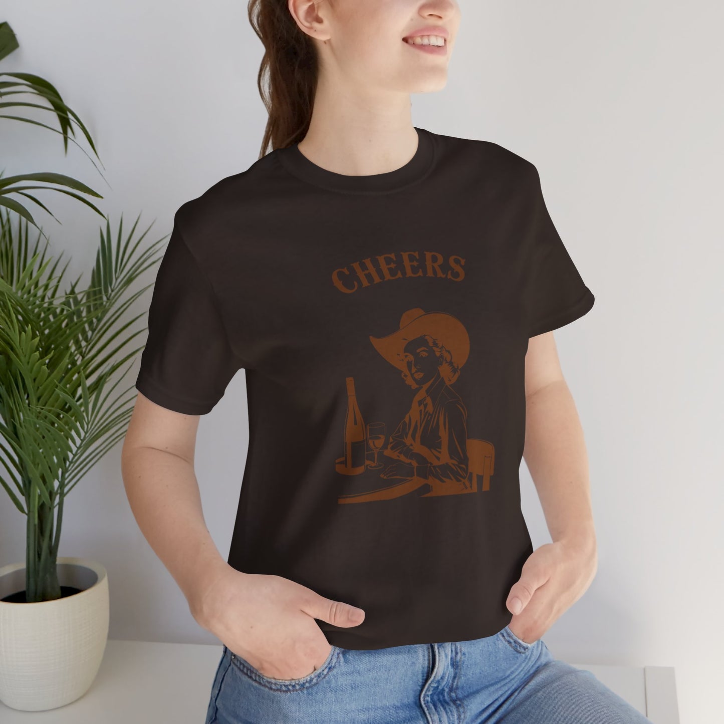 Cheers cowgirl Unisex Jersey Short Sleeve Tee
