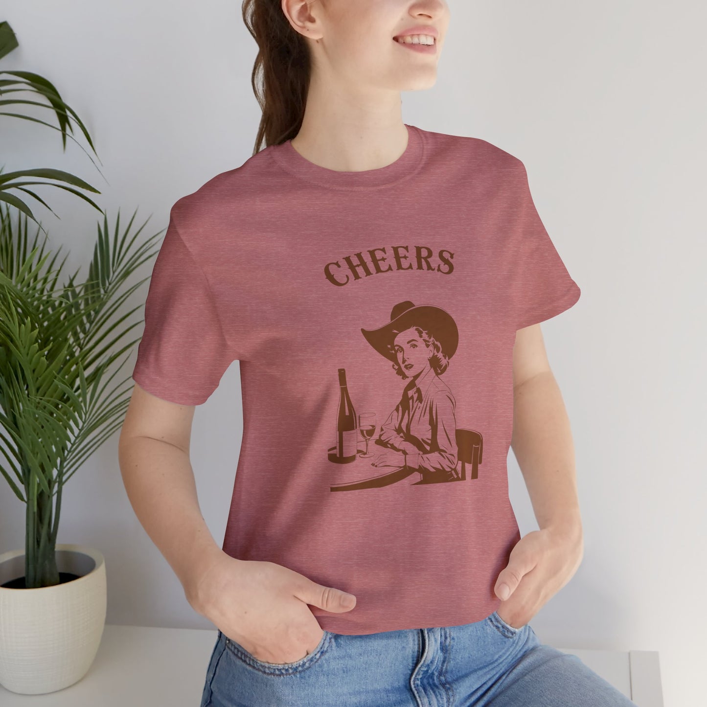 Cheers cowgirl Unisex Jersey Short Sleeve Tee