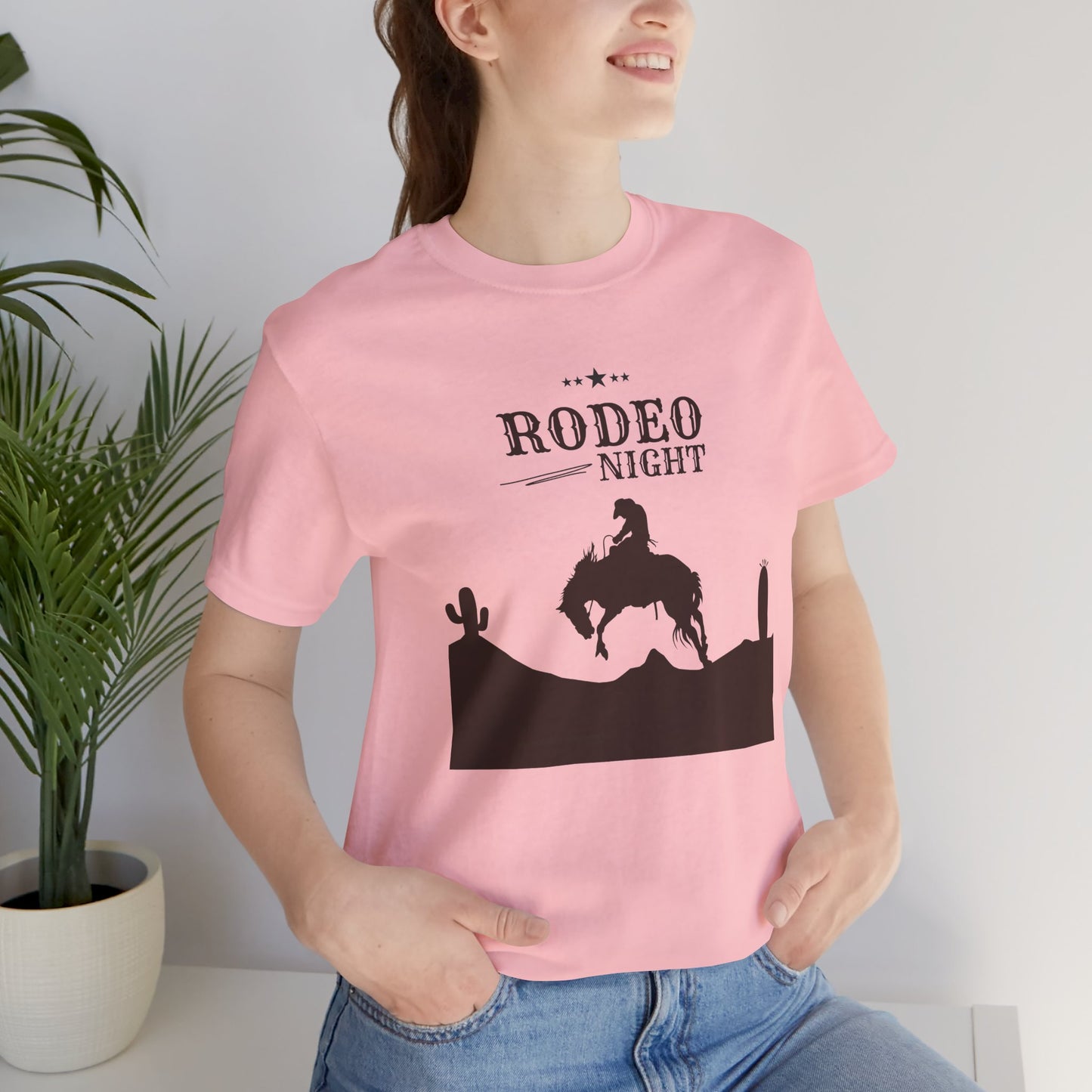 Rodeo Night Unisex Jersey Short Sleeve Tee