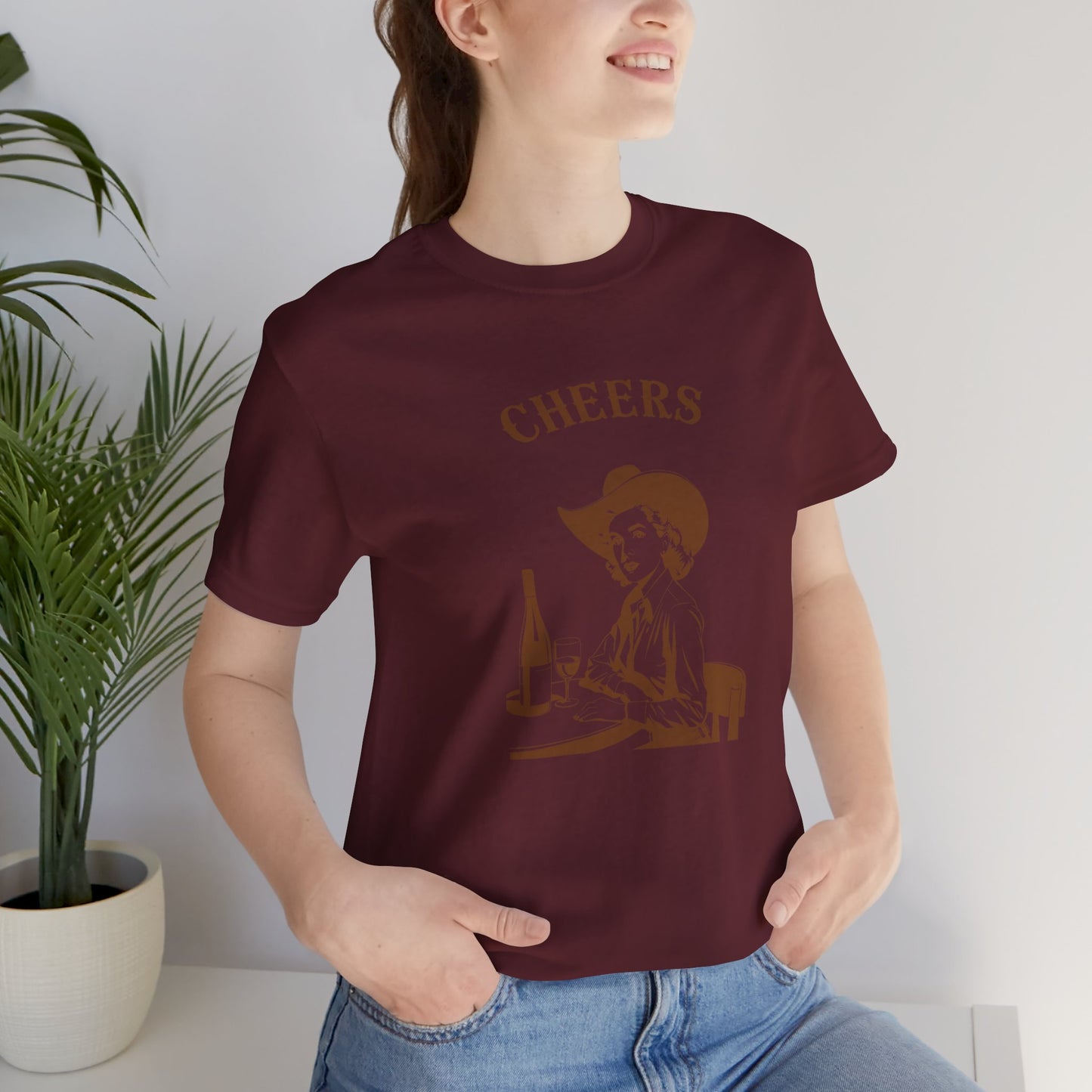 Cheers cowgirl Unisex Jersey Short Sleeve Tee