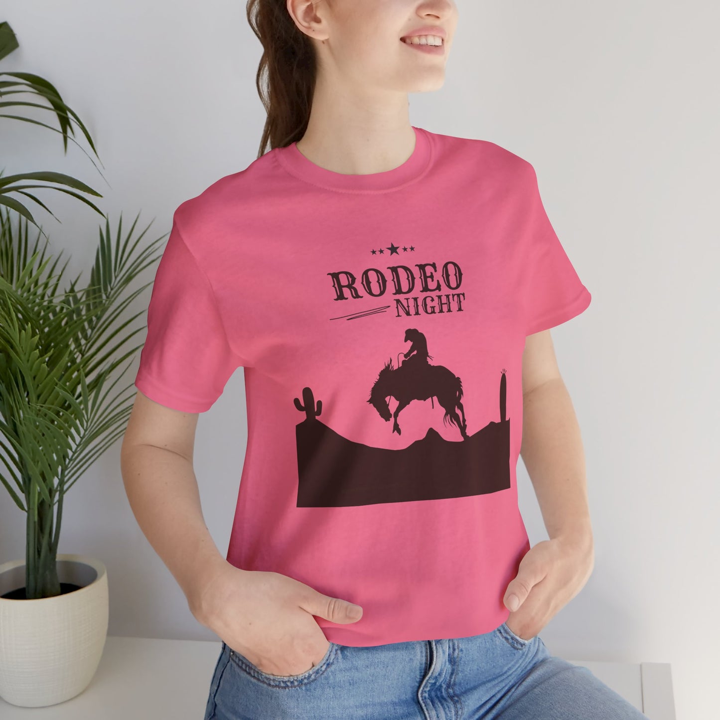 Rodeo Night Unisex Jersey Short Sleeve Tee