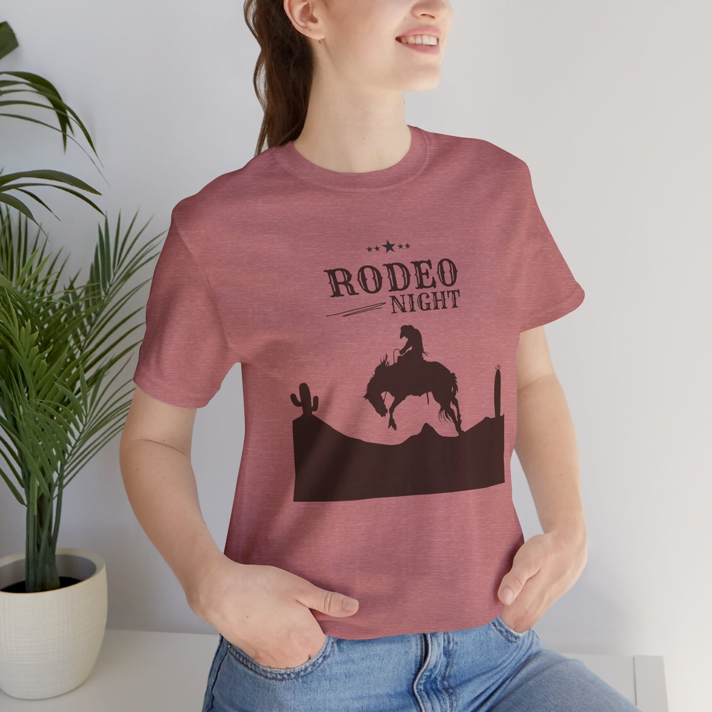 Rodeo Night Unisex Jersey Short Sleeve Tee