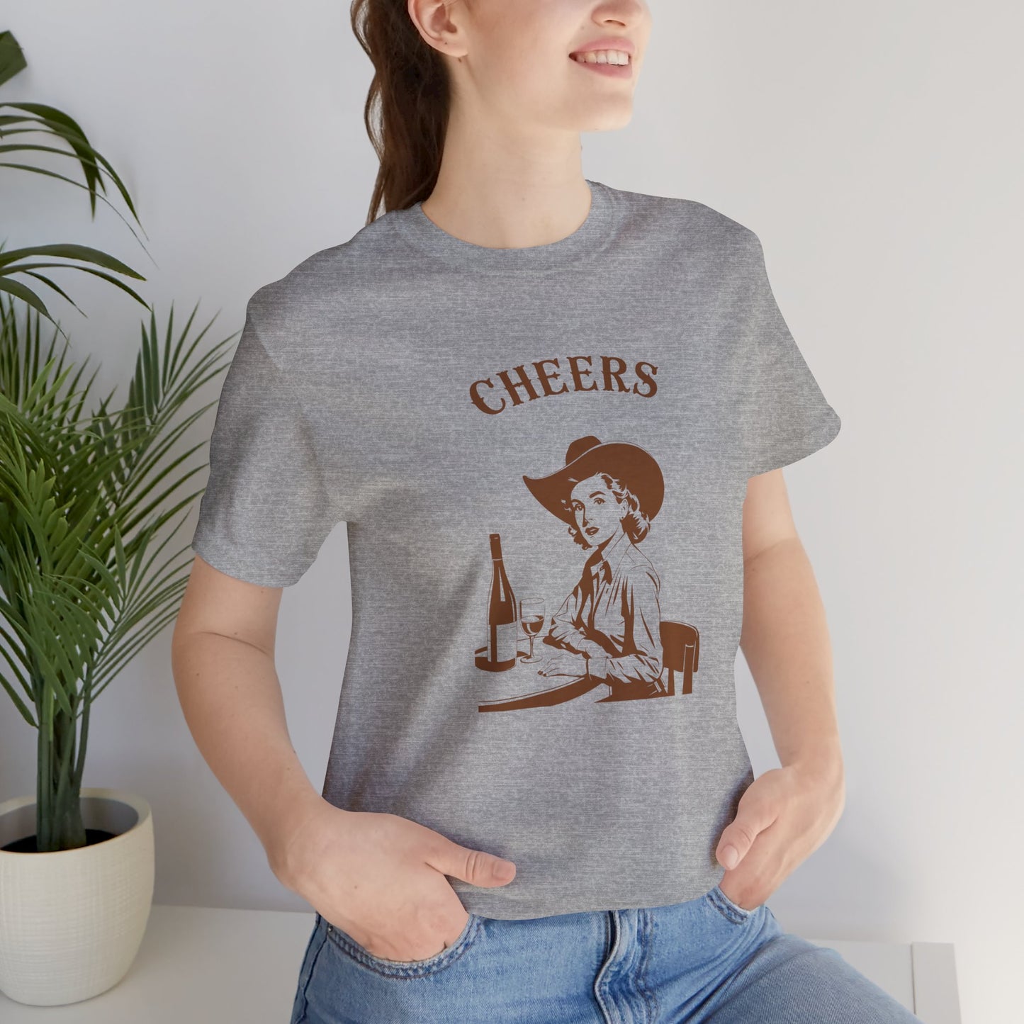 Cheers cowgirl Unisex Jersey Short Sleeve Tee