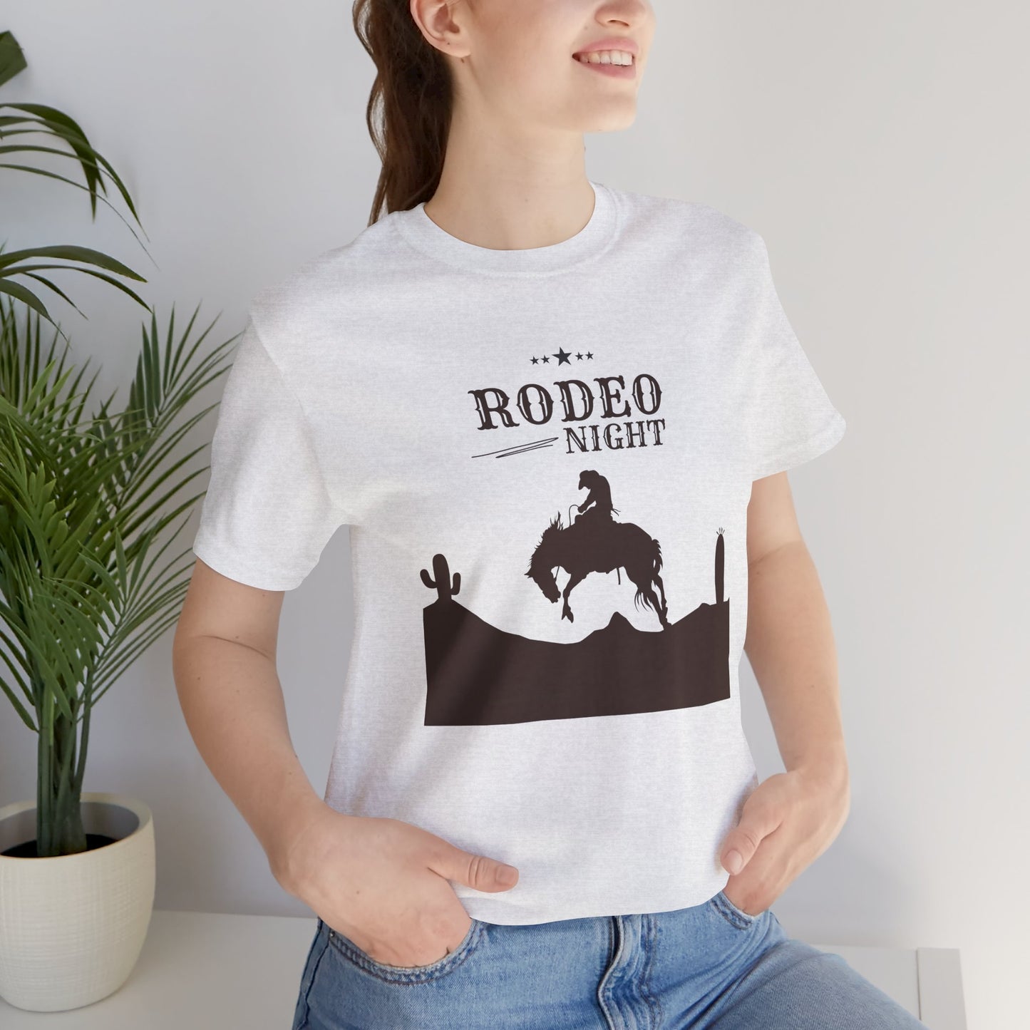 Rodeo Night Unisex Jersey Short Sleeve Tee