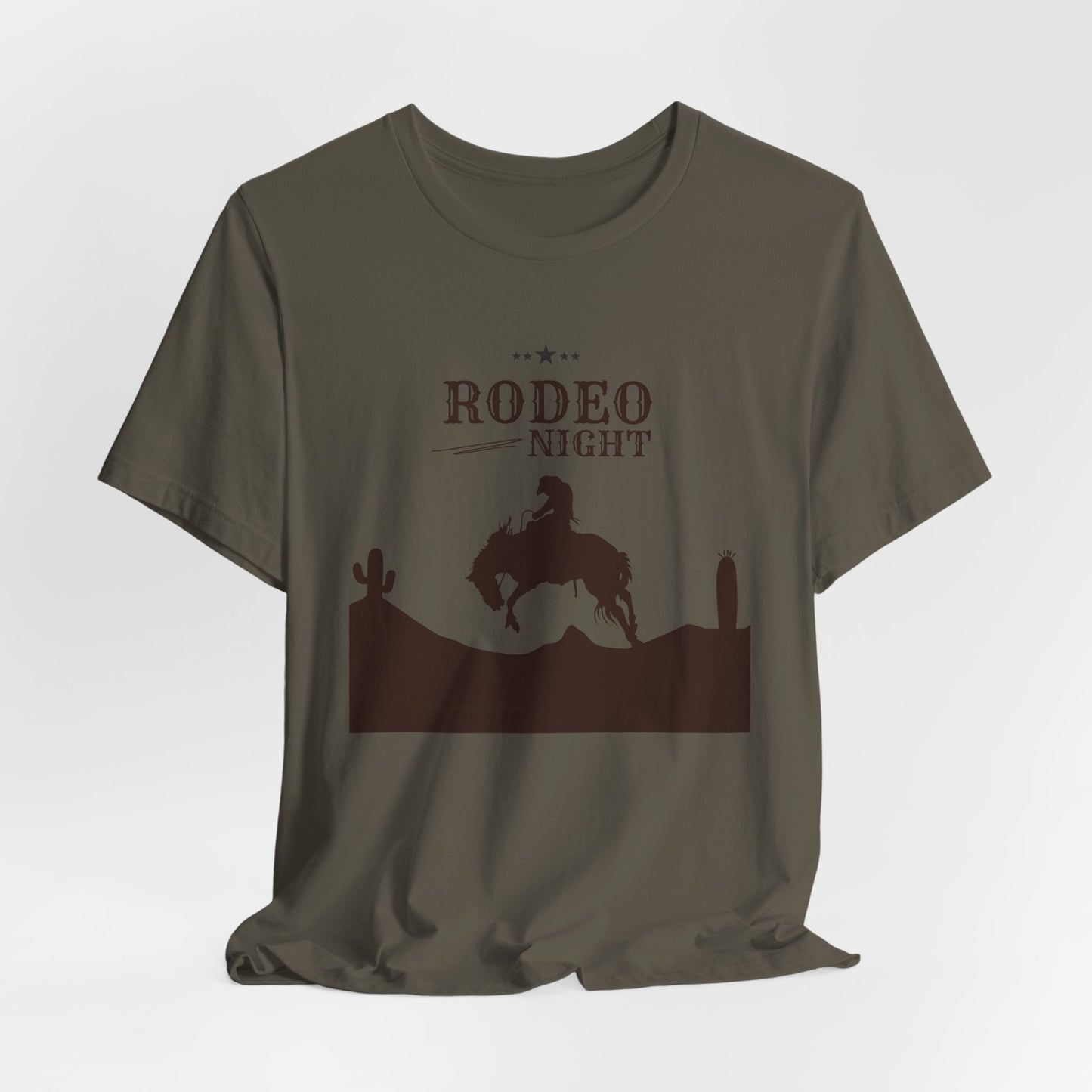 Rodeo Night Unisex Jersey Short Sleeve Tee