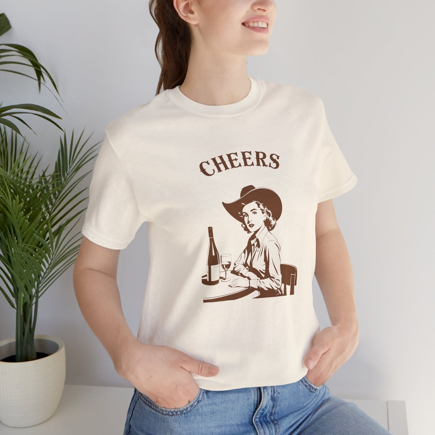Cheers cowgirl Unisex Jersey Short Sleeve Tee