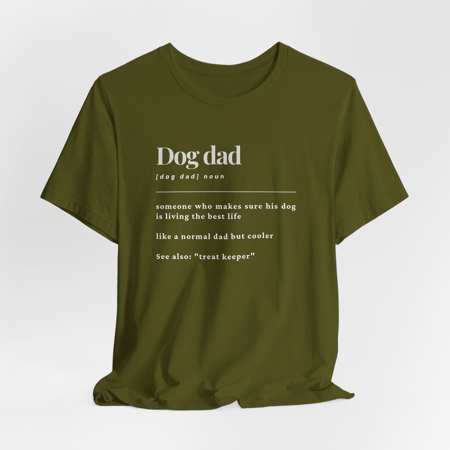 Dog dad definition Unisex Jersey Short Sleeve Tee