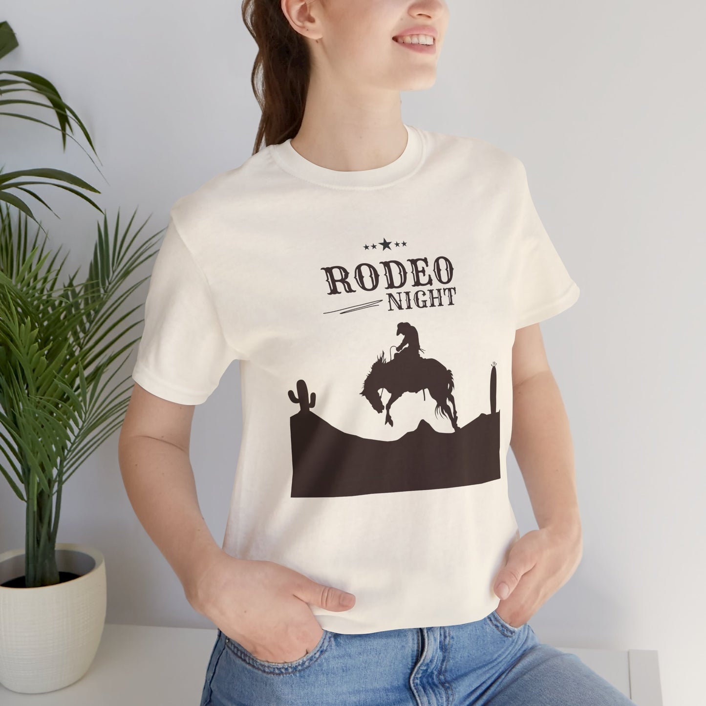 Rodeo Night Unisex Jersey Short Sleeve Tee