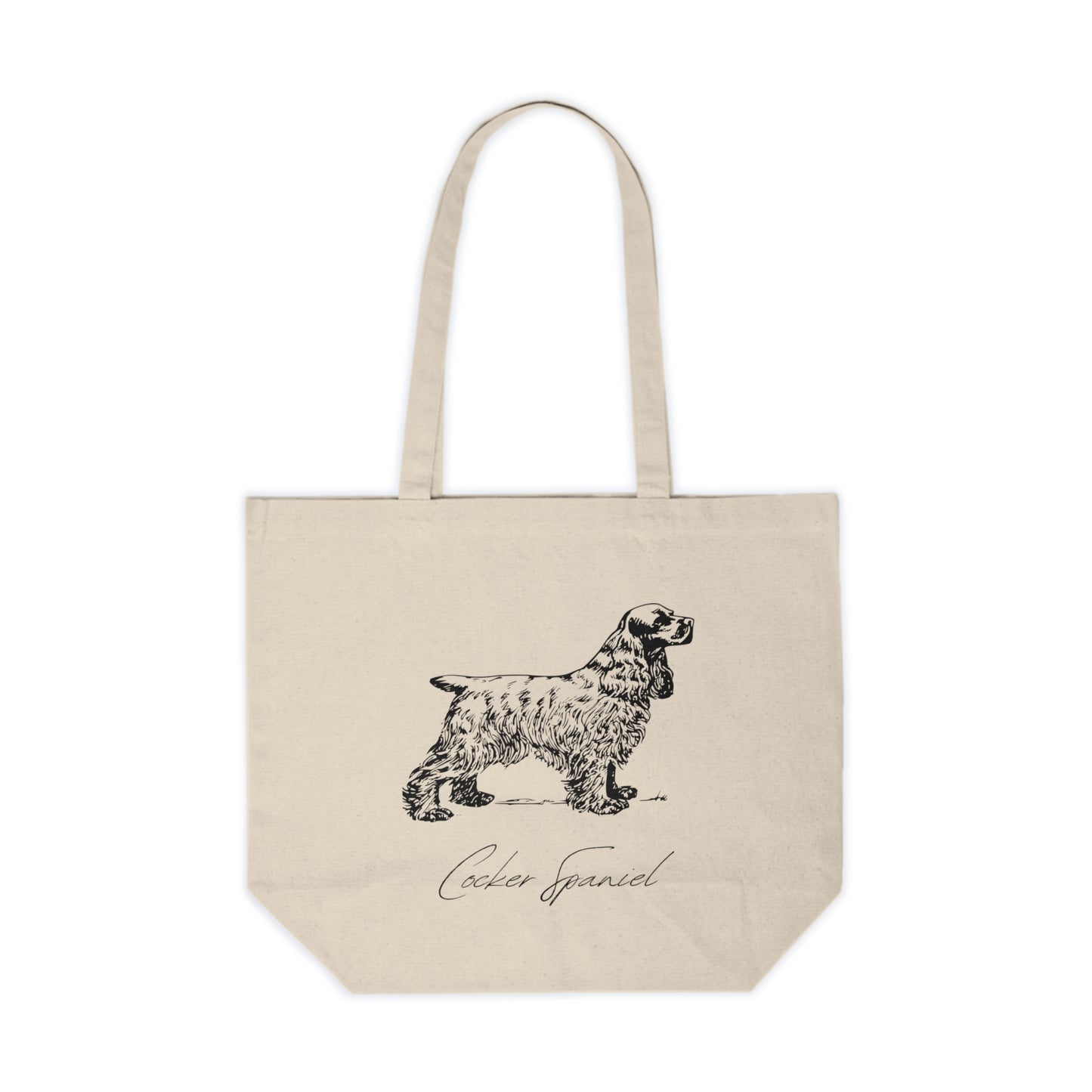 Cocker Spaniel Canvas Shopping Tote