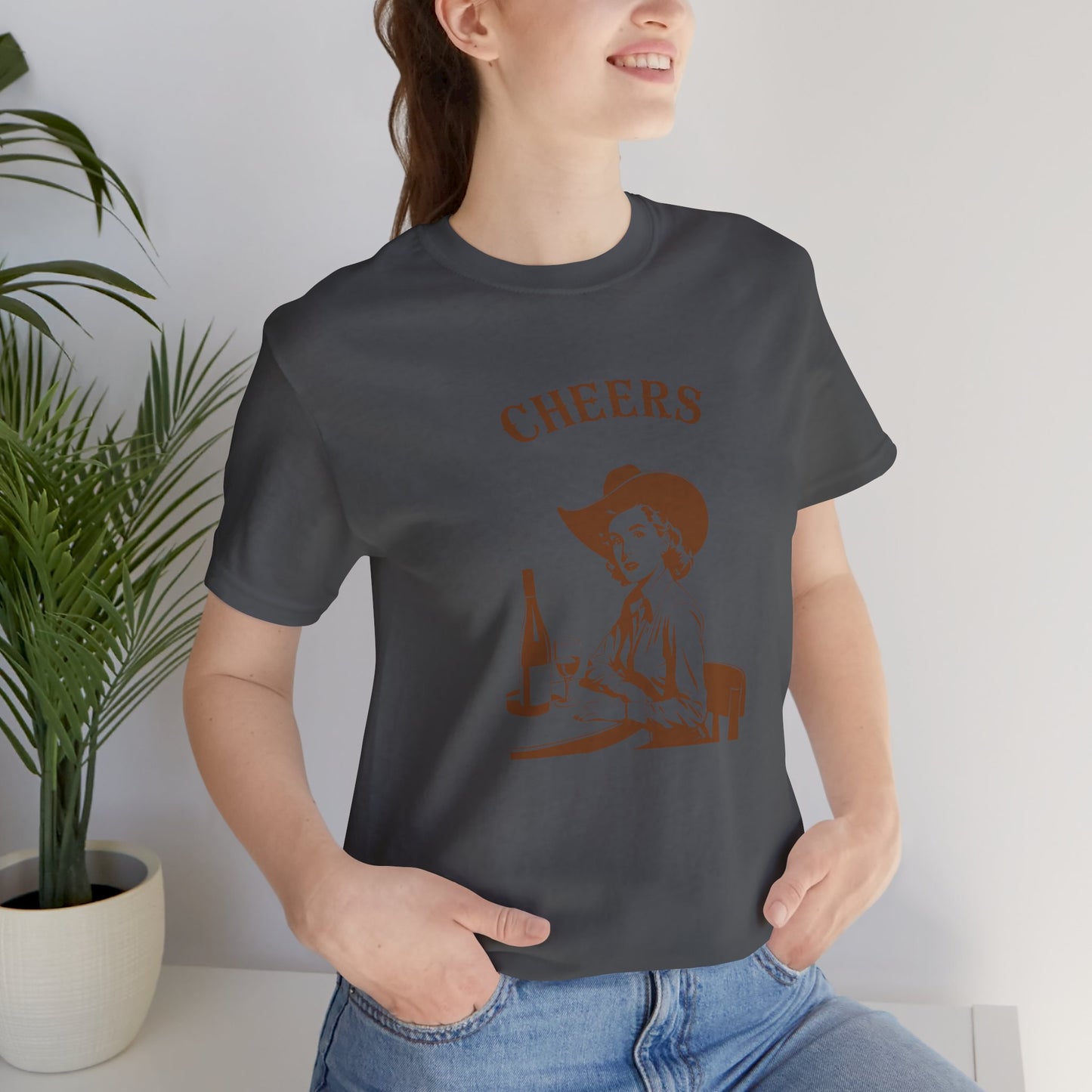 Cheers cowgirl Unisex Jersey Short Sleeve Tee