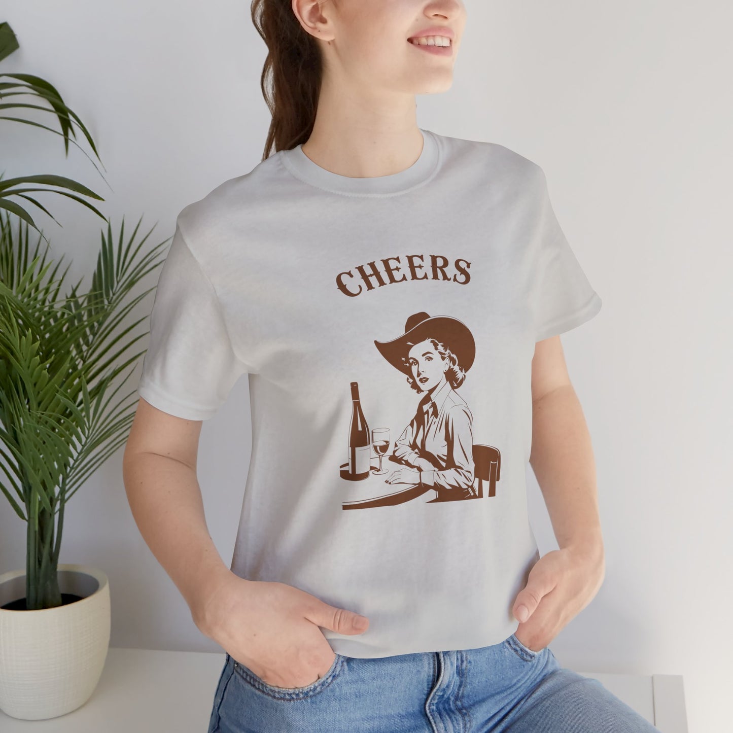 Cheers cowgirl Unisex Jersey Short Sleeve Tee