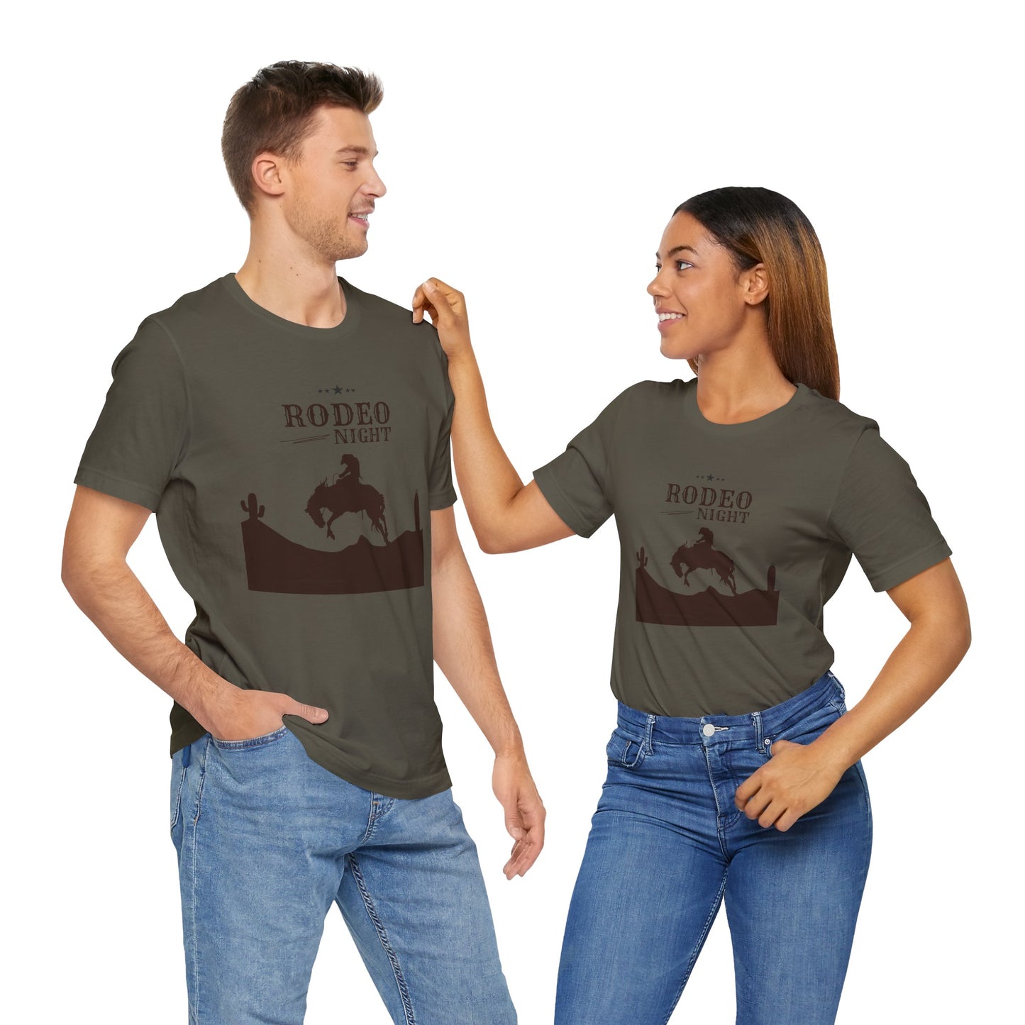 Rodeo Night Unisex Jersey Short Sleeve Tee