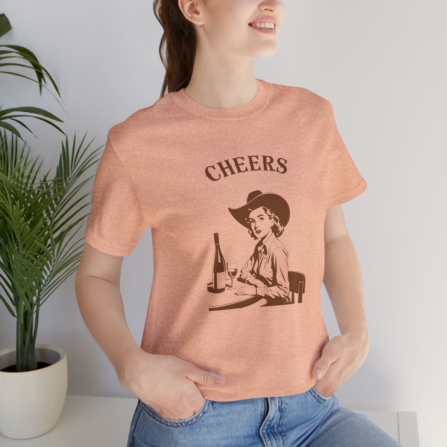 Cheers cowgirl Unisex Jersey Short Sleeve Tee