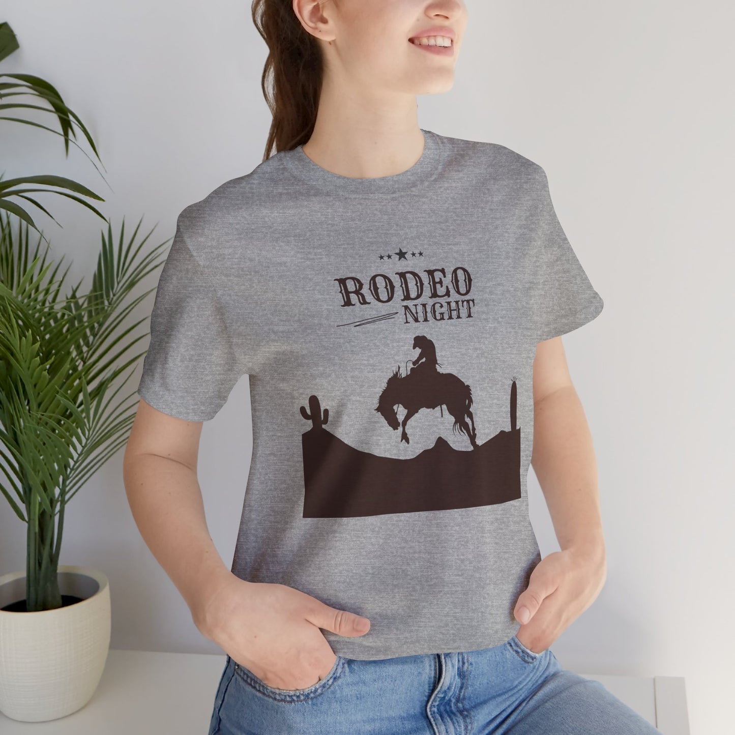 Rodeo Night Unisex Jersey Short Sleeve Tee