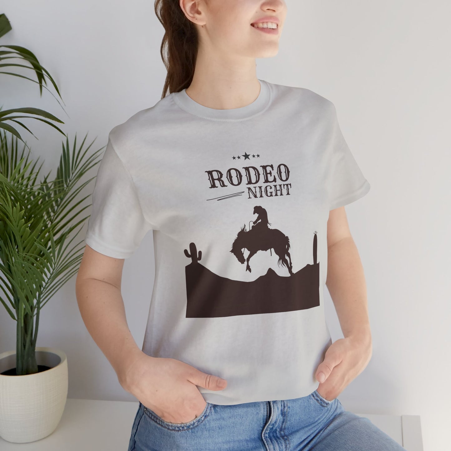 Rodeo Night Unisex Jersey Short Sleeve Tee