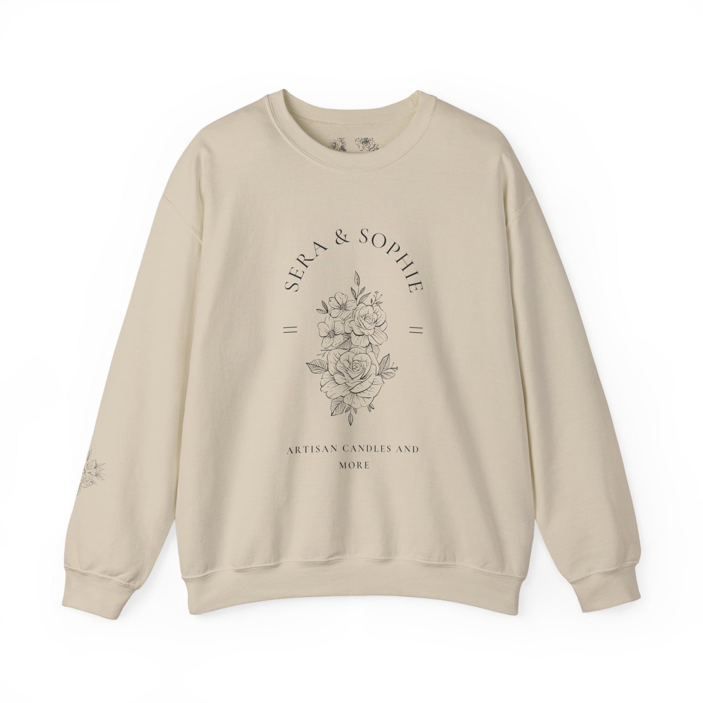 Floral Sera & Sophie Unisex Heavy Blend™ Crewneck Sweatshirt
