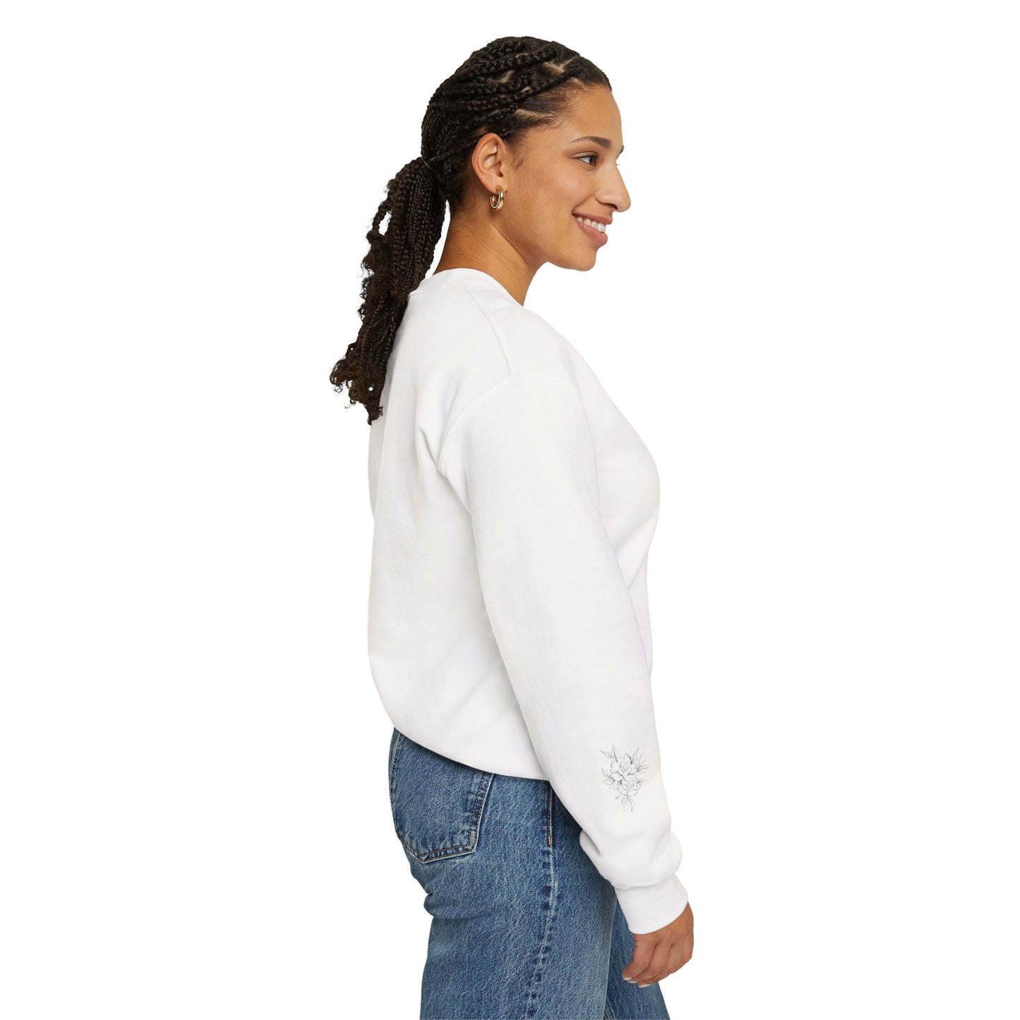 Floral Sera & Sophie Unisex Heavy Blend™ Crewneck Sweatshirt