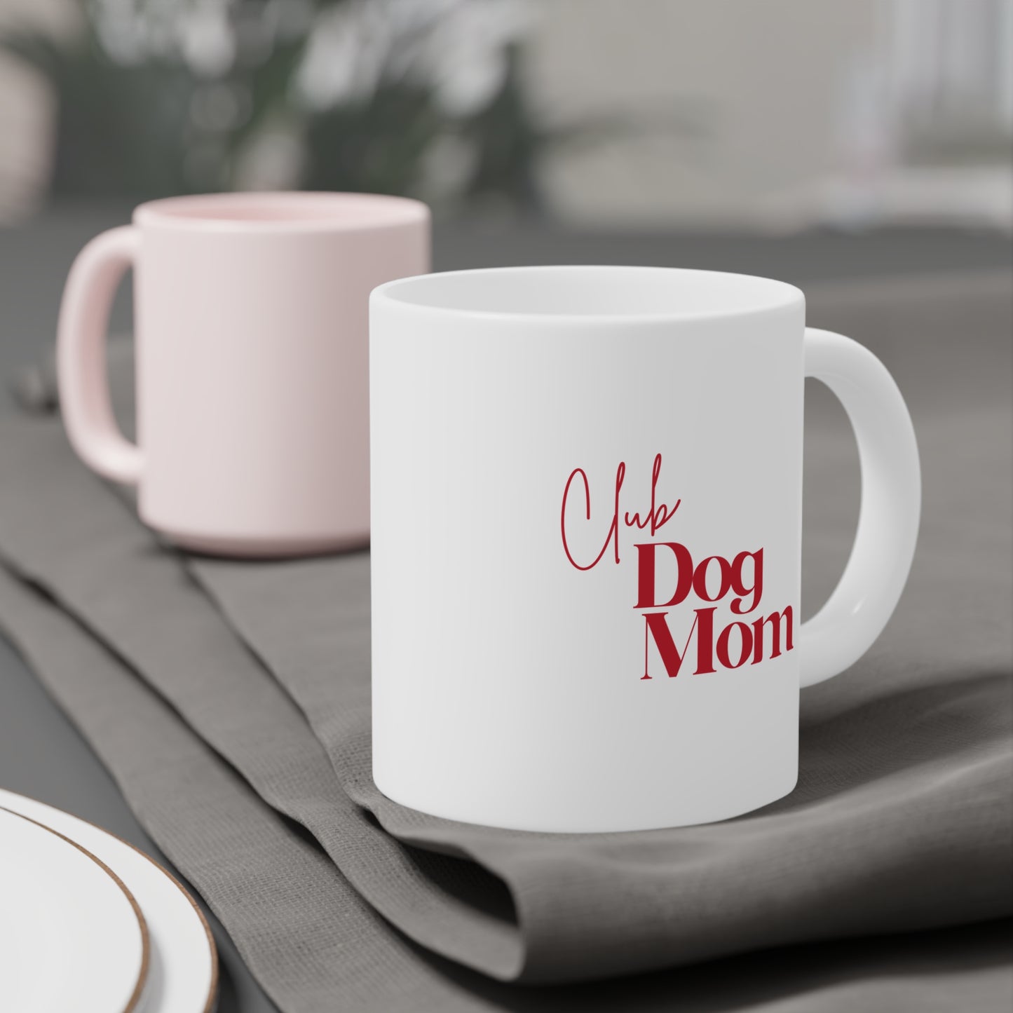 CLUB DOG MOM Ceramic Mugs (20oz)