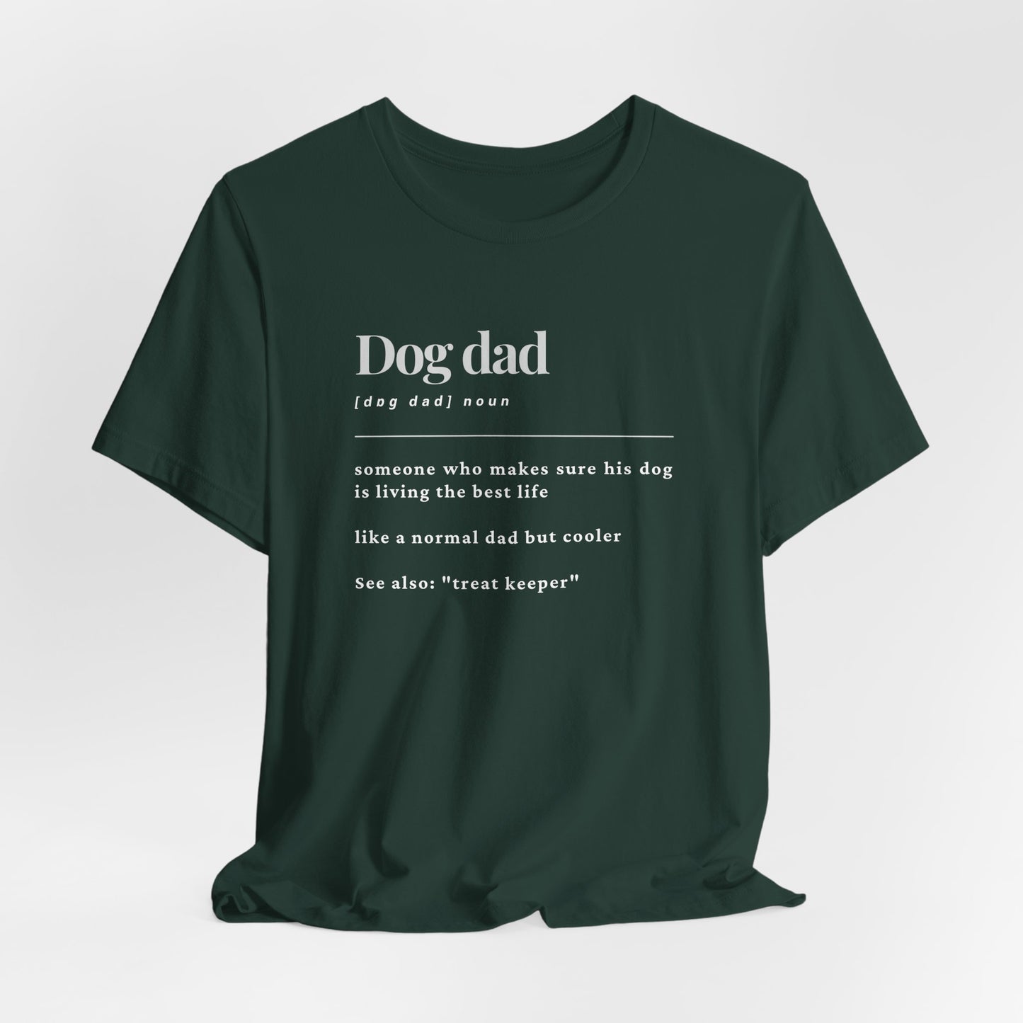 Dog dad definition Unisex Jersey Short Sleeve Tee