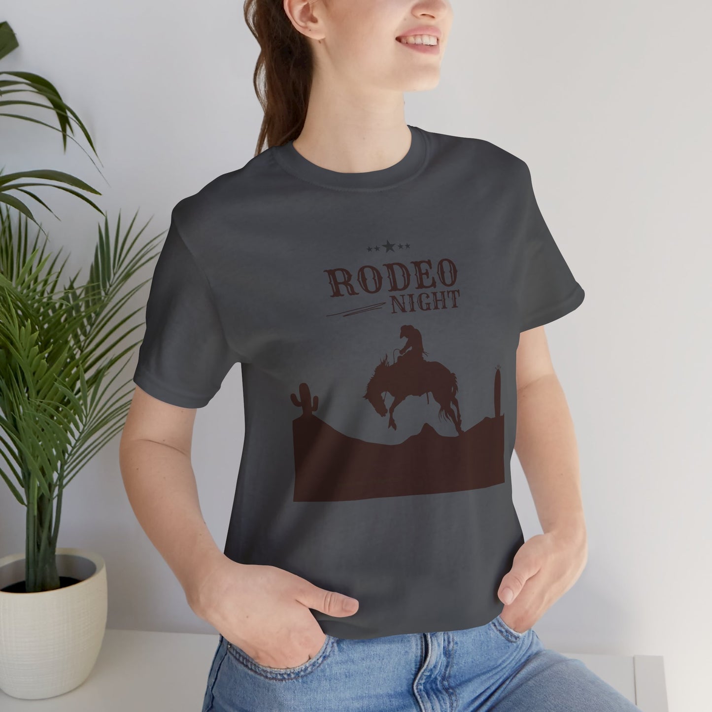 Rodeo Night Unisex Jersey Short Sleeve Tee