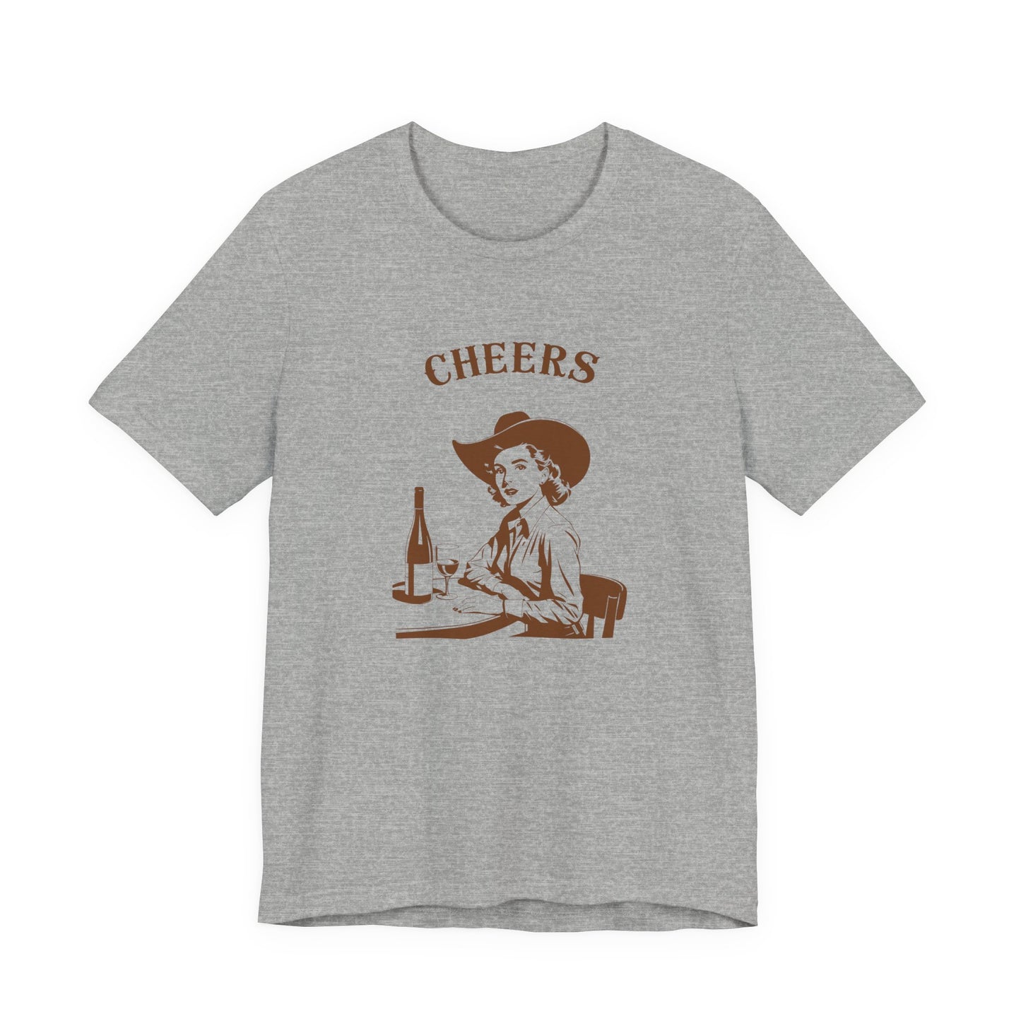 Cheers cowgirl Unisex Jersey Short Sleeve Tee