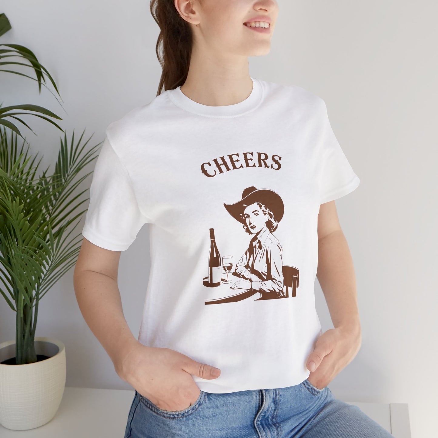 Cheers cowgirl Unisex Jersey Short Sleeve Tee