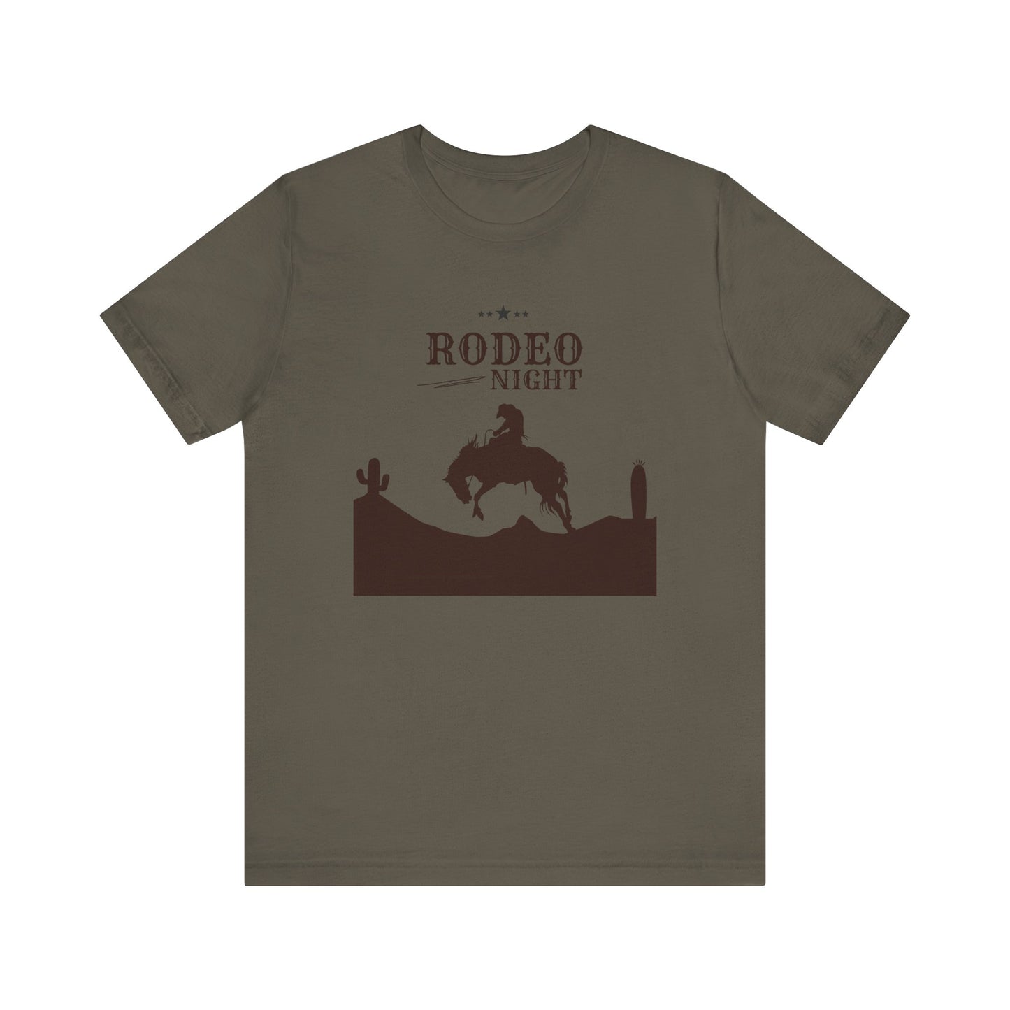 Rodeo Night Unisex Jersey Short Sleeve Tee