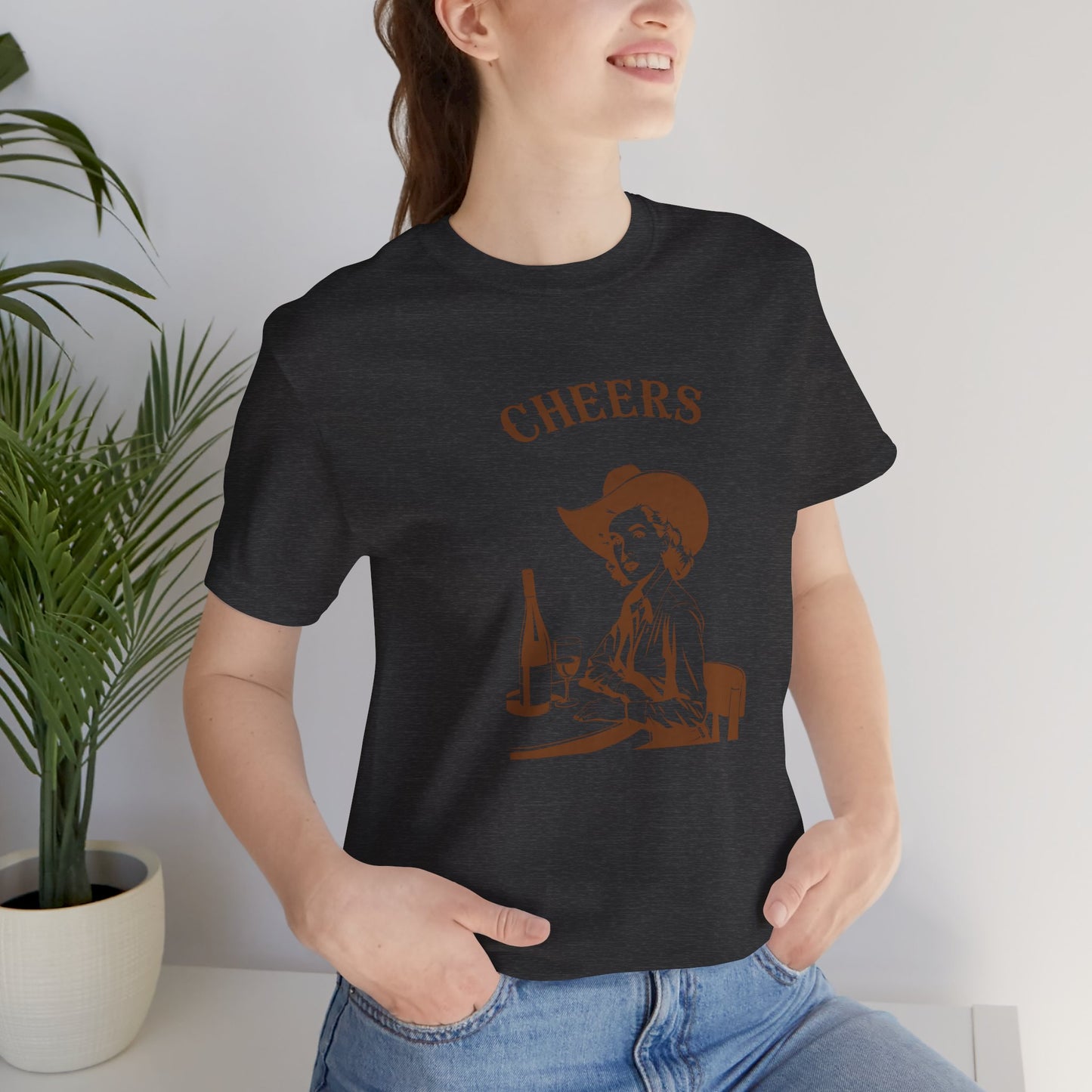 Cheers cowgirl Unisex Jersey Short Sleeve Tee