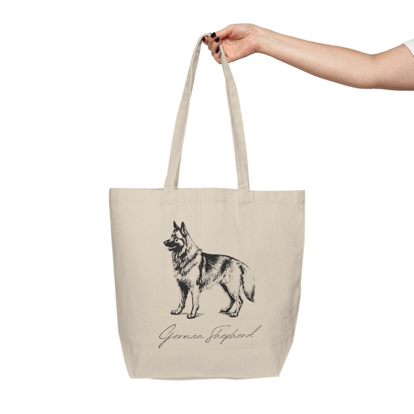 German Shepherd Canvas Shopping Tote