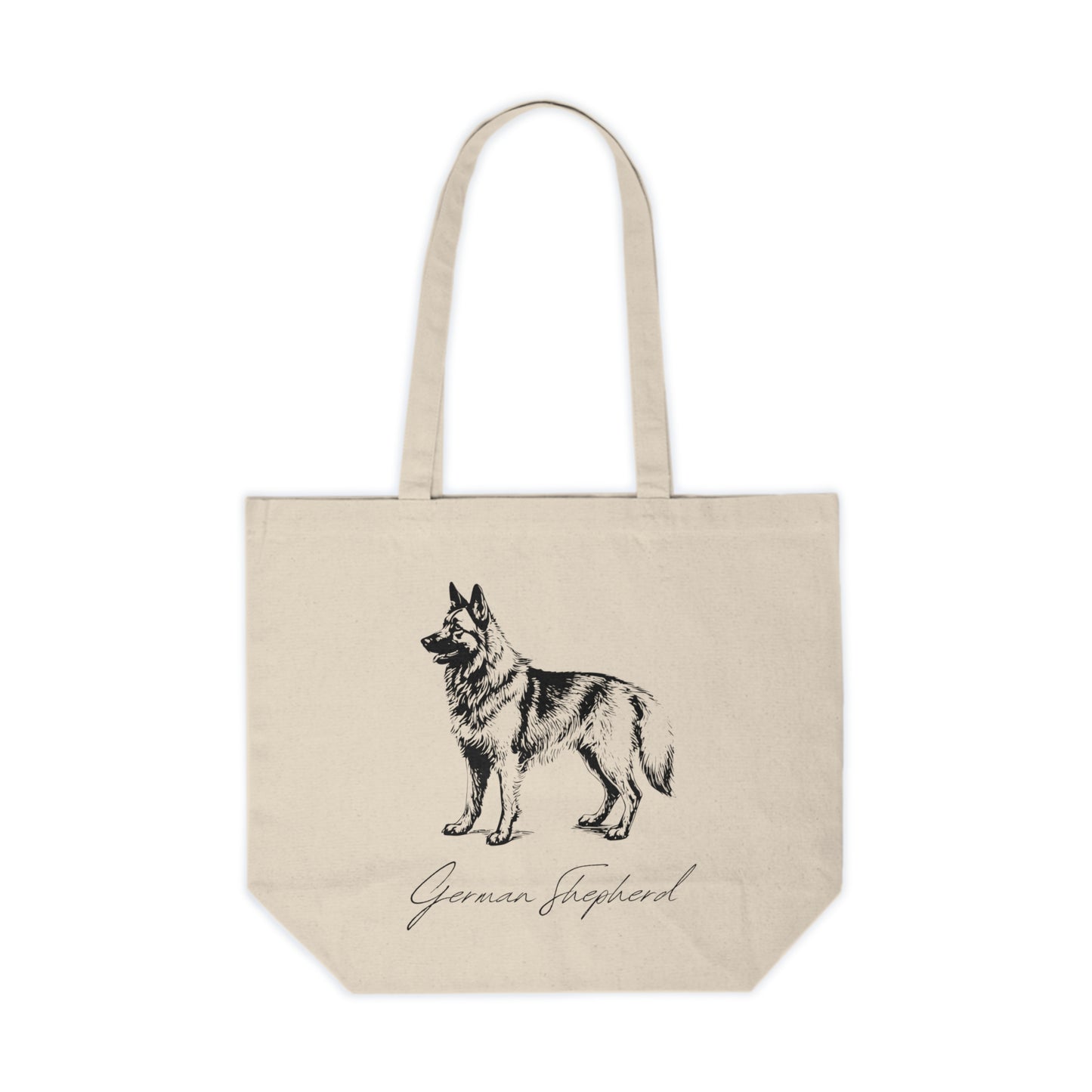 German Shepherd Canvas Shopping Tote