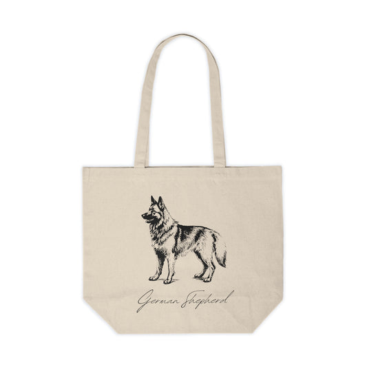 German Shepherd Canvas Shopping Tote