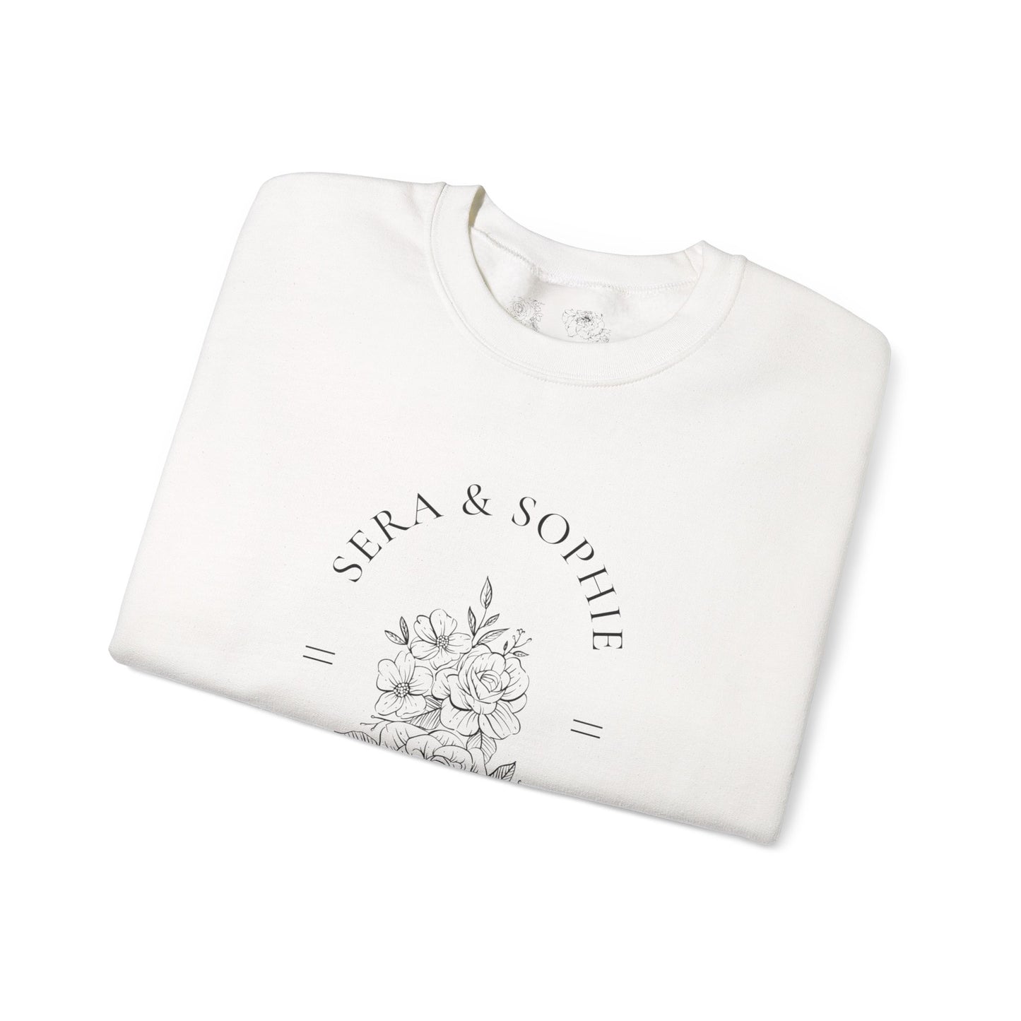 Floral Sera & Sophie Unisex Heavy Blend™ Crewneck Sweatshirt
