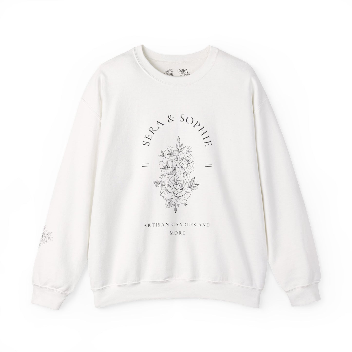 Floral Sera & Sophie Unisex Heavy Blend™ Crewneck Sweatshirt