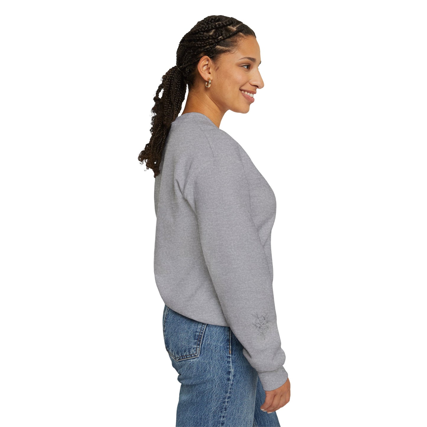 Floral Sera & Sophie Unisex Heavy Blend™ Crewneck Sweatshirt