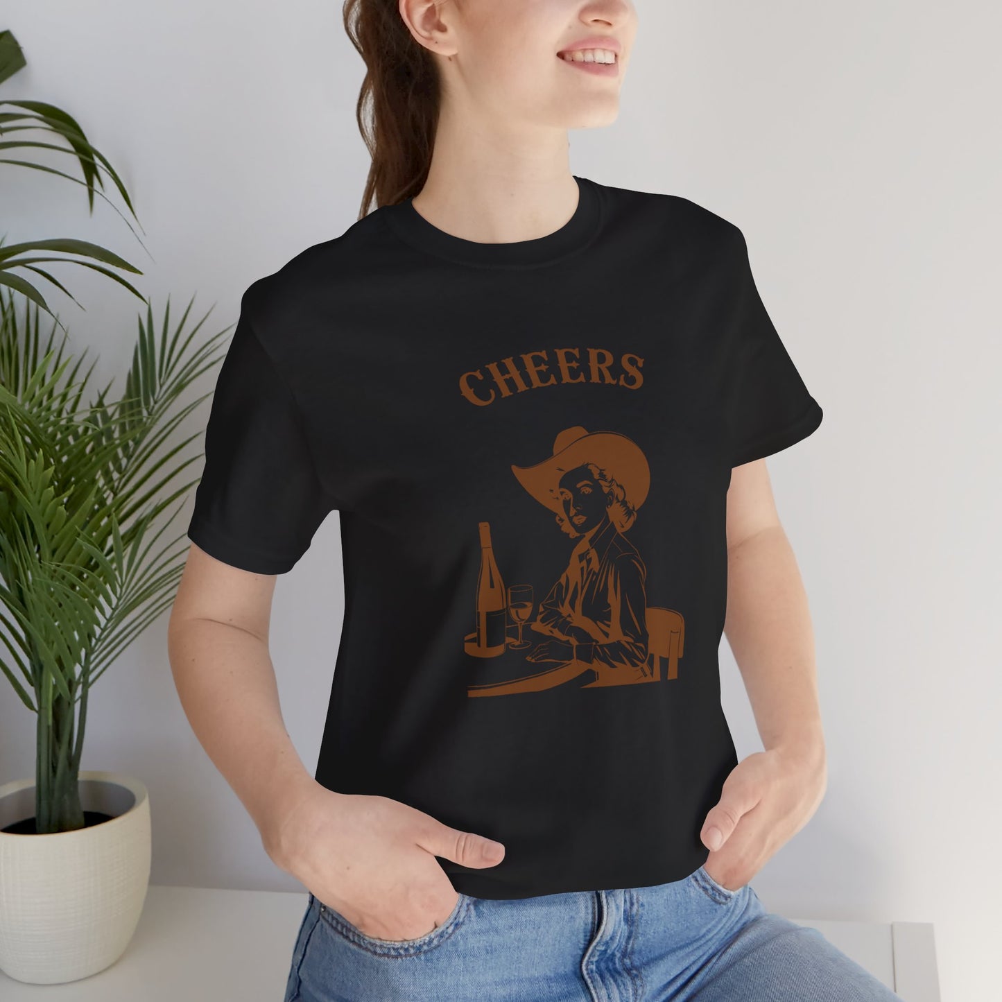 Cheers cowgirl Unisex Jersey Short Sleeve Tee