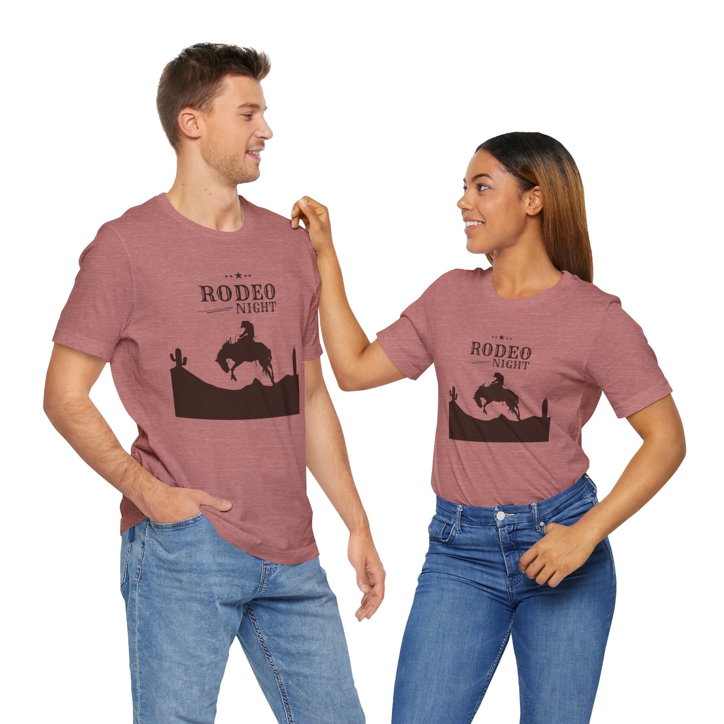 Rodeo Night Unisex Jersey Short Sleeve Tee