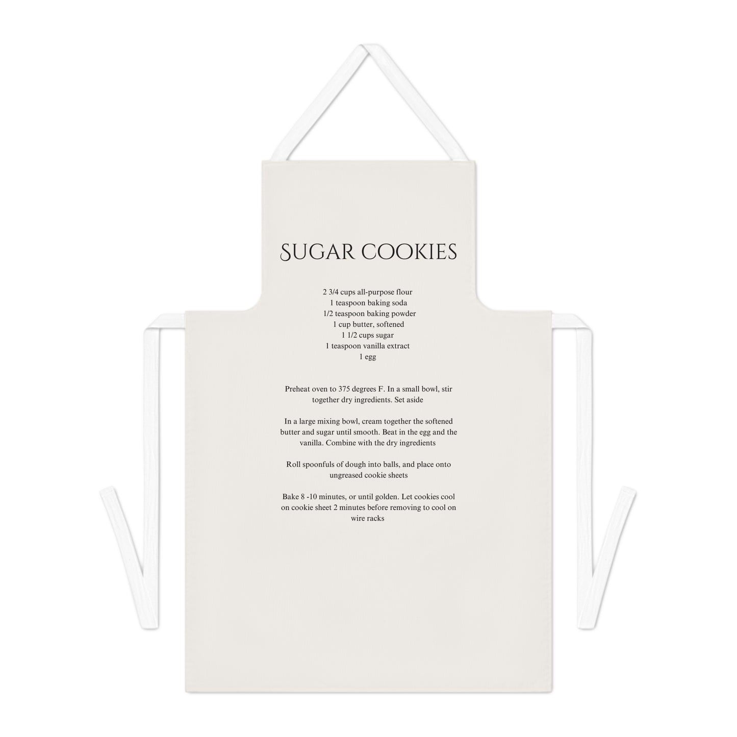 Sugar Cookies Recipe apron Adult Apron (AOP)