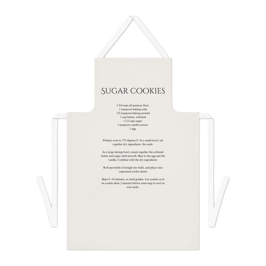 Sugar Cookies Recipe apron Adult Apron (AOP)