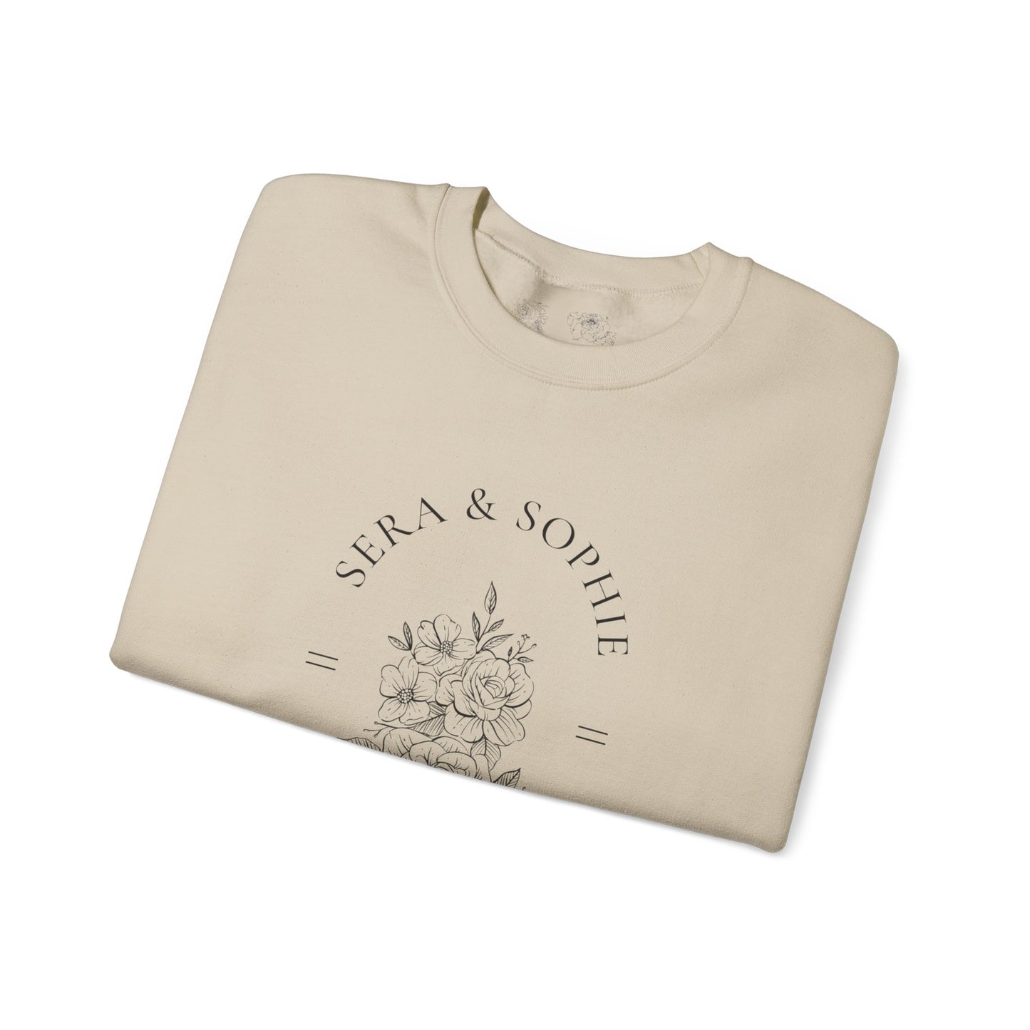 Floral Sera & Sophie Unisex Heavy Blend™ Crewneck Sweatshirt
