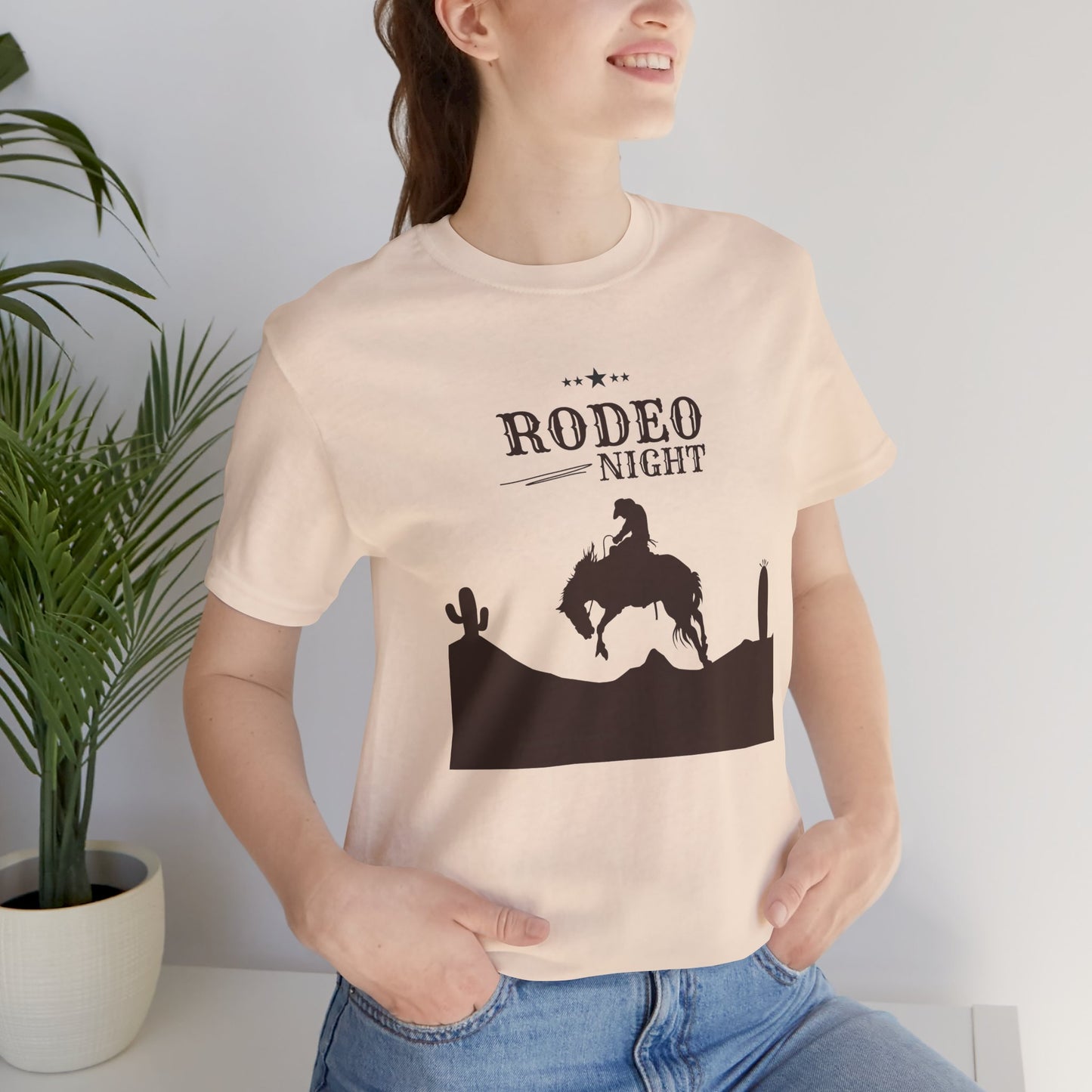 Rodeo Night Unisex Jersey Short Sleeve Tee