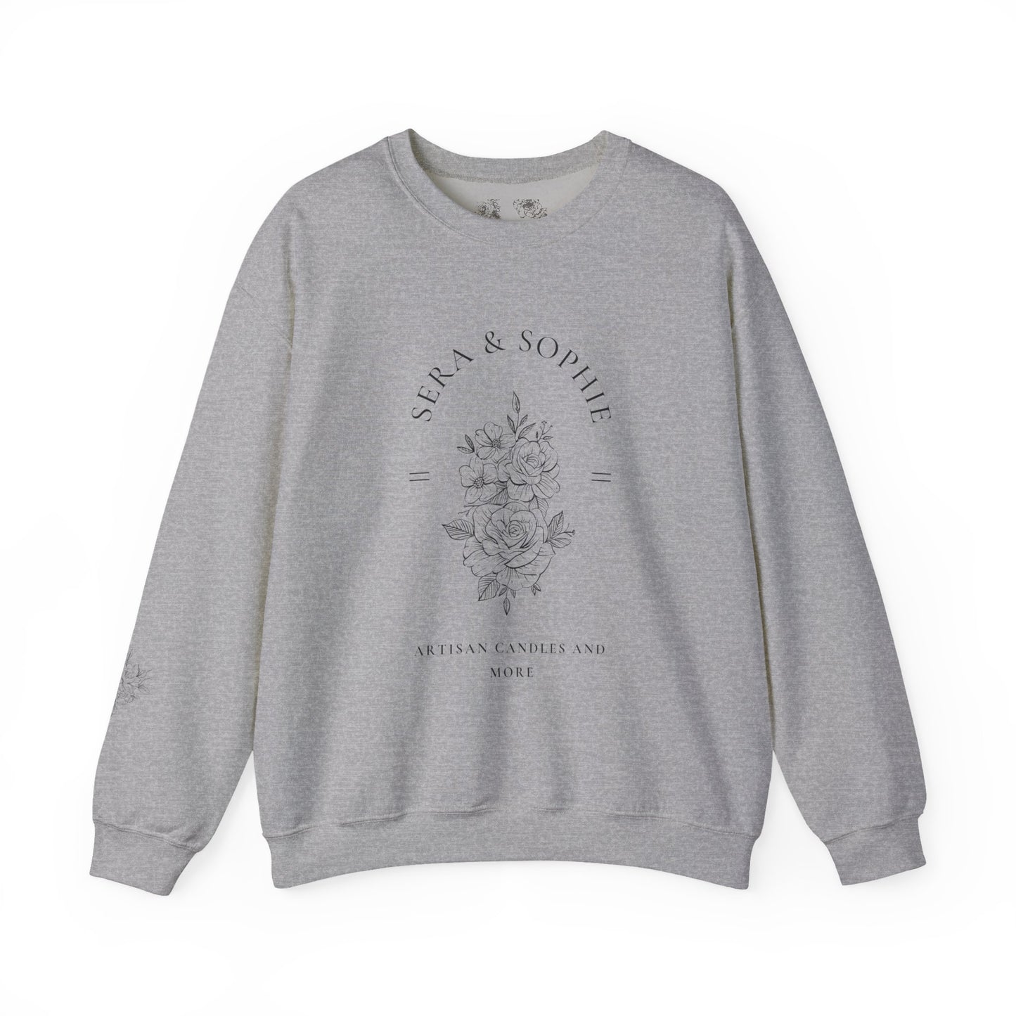 Floral Sera & Sophie Unisex Heavy Blend™ Crewneck Sweatshirt