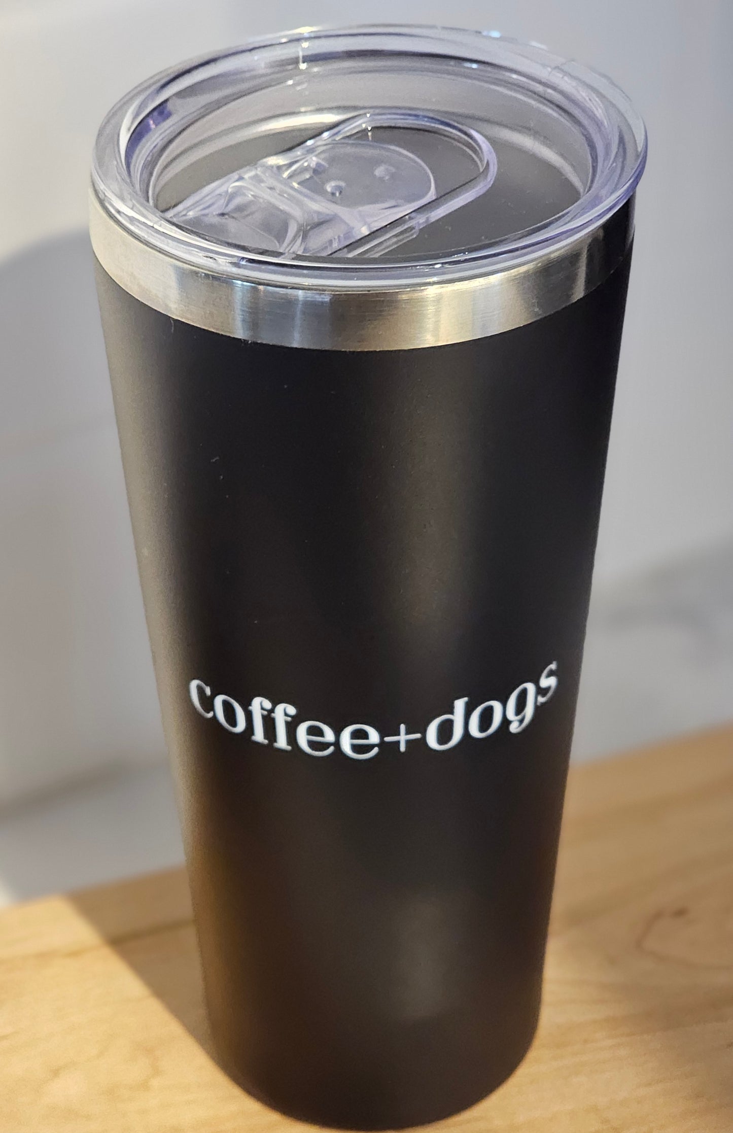 COFFEE + DOGS insulated tumbler