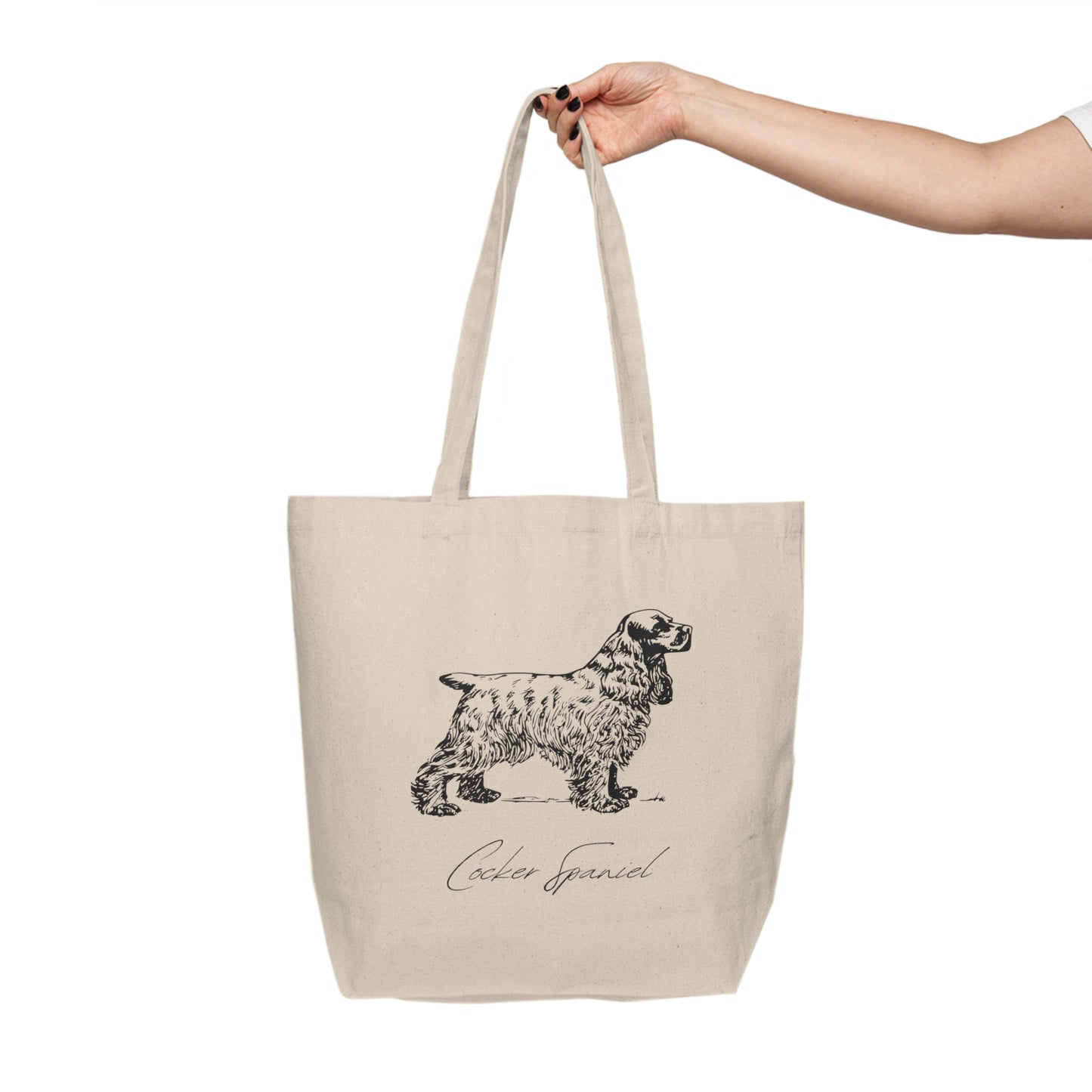 Cocker Spaniel Canvas Shopping Tote