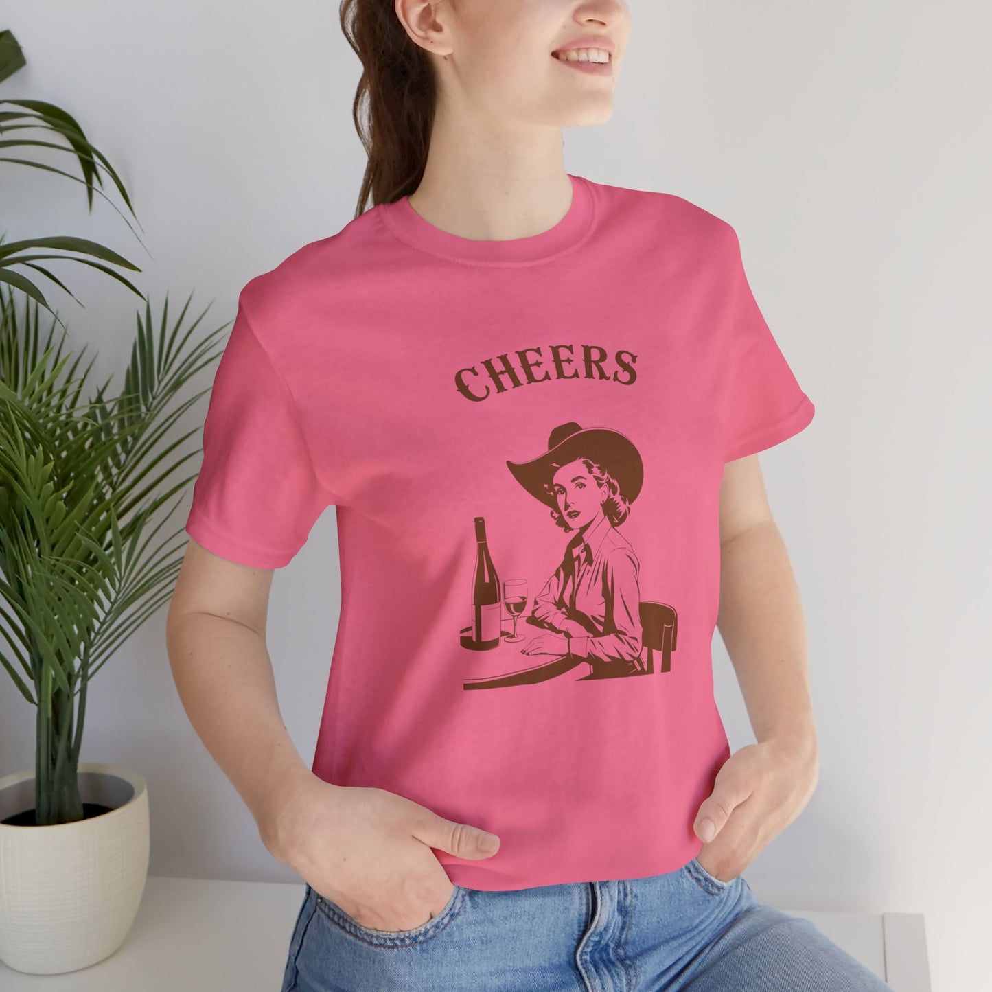 Cheers cowgirl Unisex Jersey Short Sleeve Tee