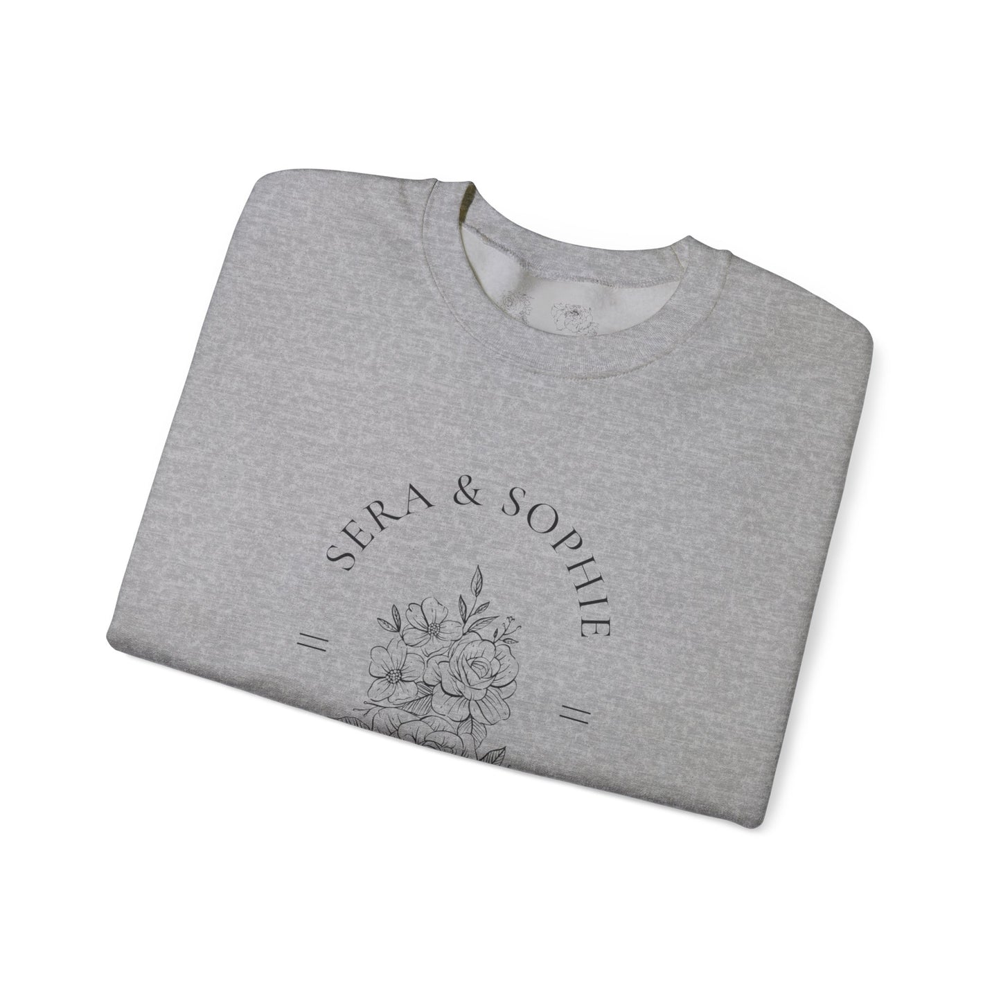 Floral Sera & Sophie Unisex Heavy Blend™ Crewneck Sweatshirt