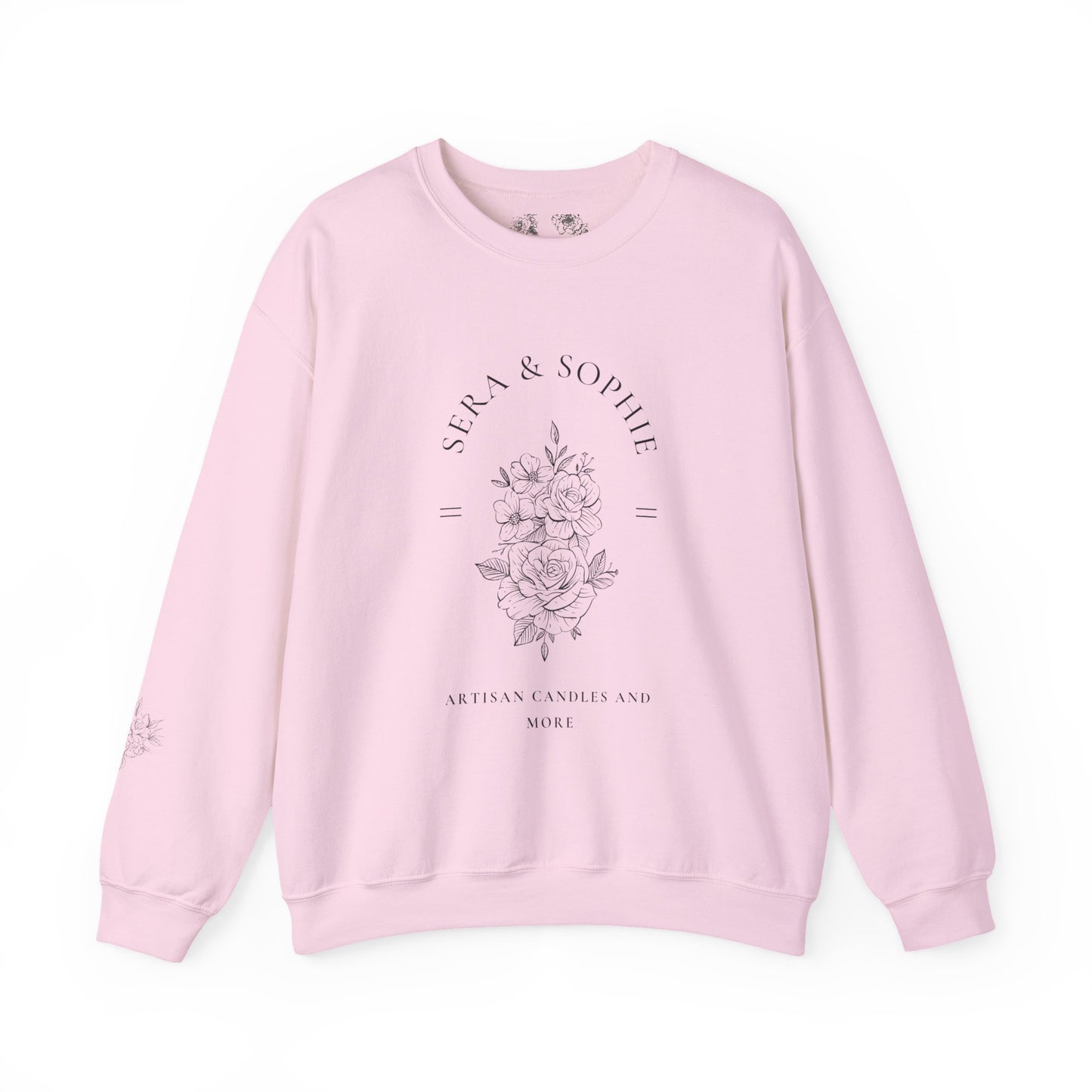 Floral Sera & Sophie Unisex Heavy Blend™ Crewneck Sweatshirt
