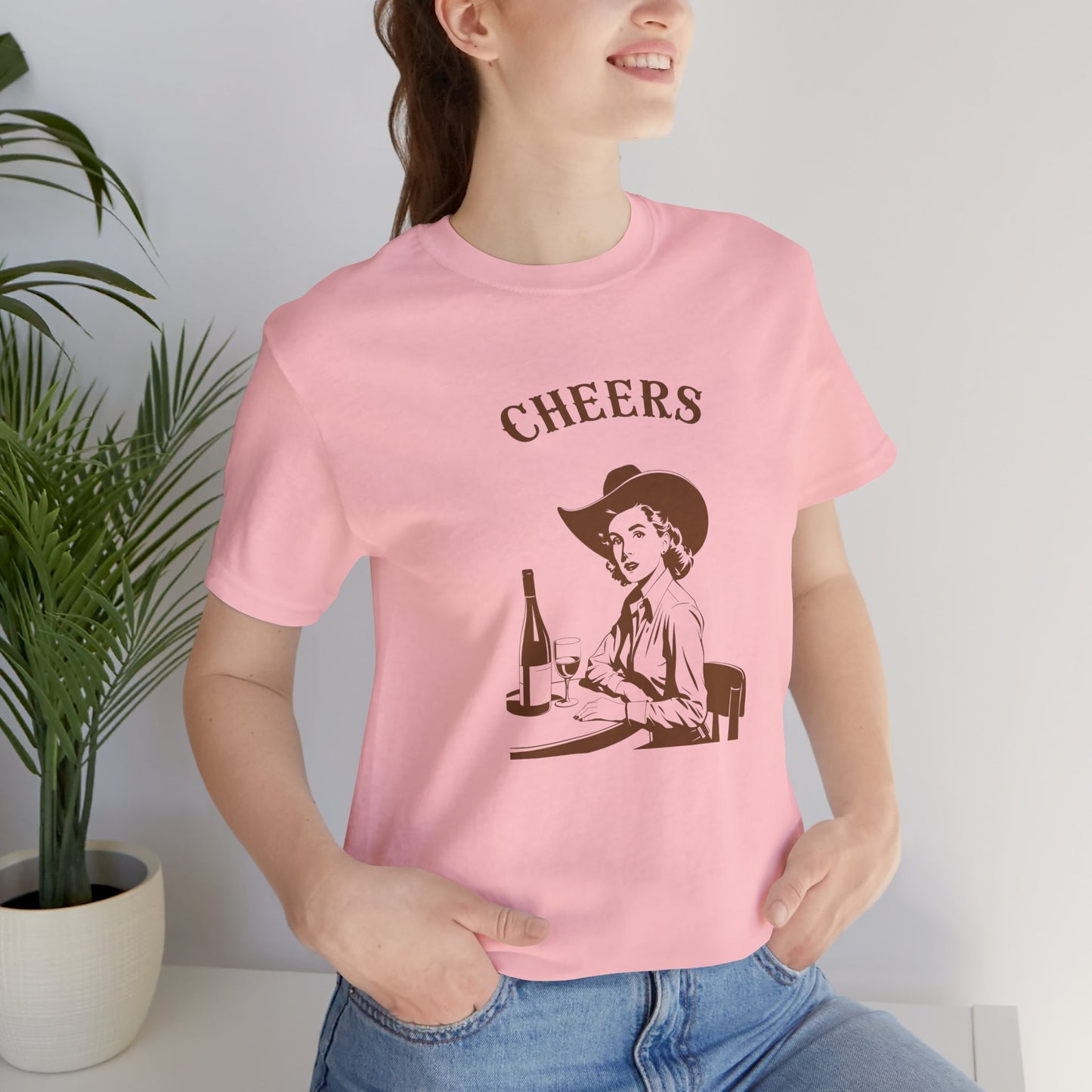 Cheers cowgirl Unisex Jersey Short Sleeve Tee